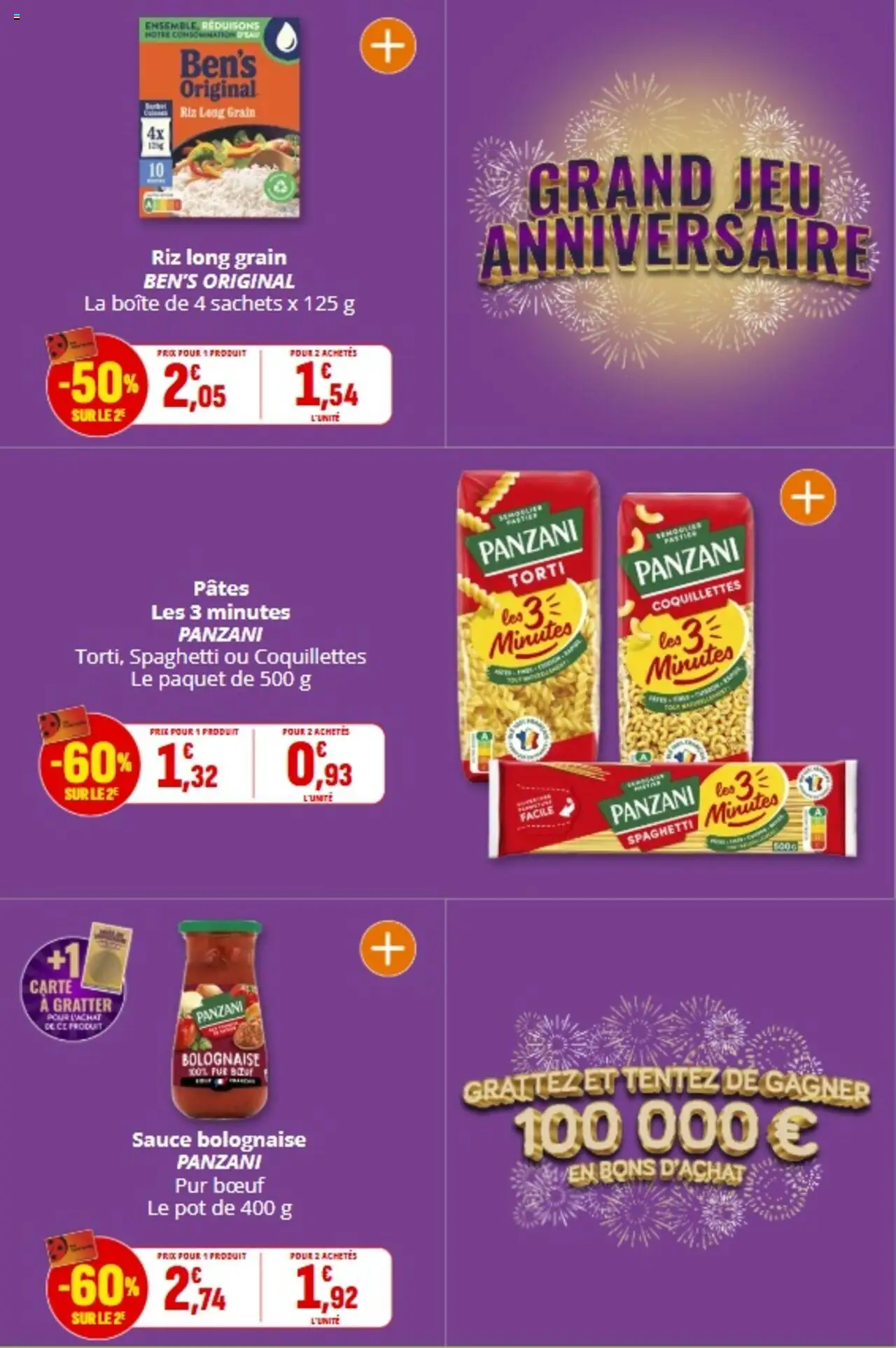 | Page: 31 | Produits: Spaghetti, Sauce bolognaise, Riz, Pâtes