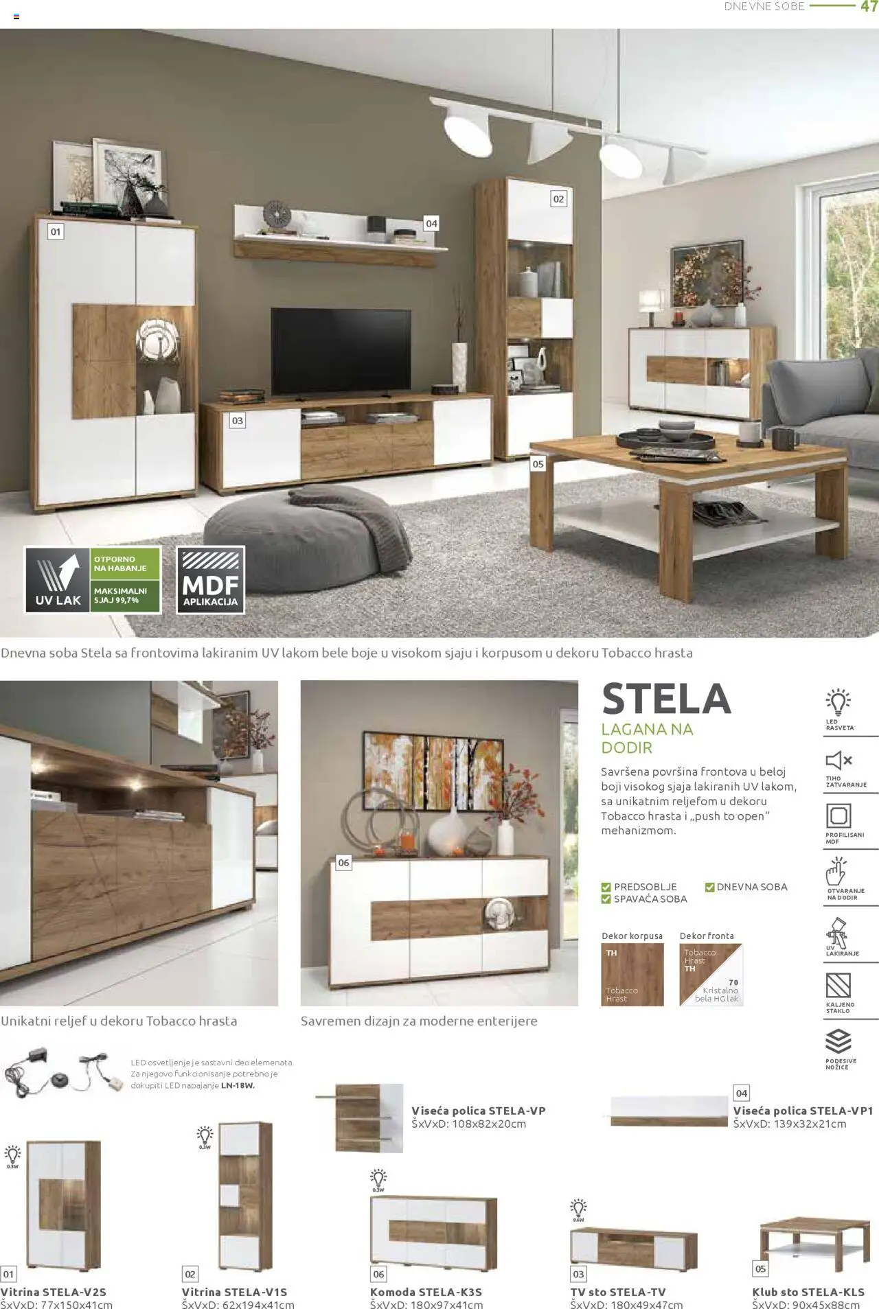 Jela katalog - važi od 20.10.2025 | Strana: 47 | Proizvode: Komoda, Polica, Sto