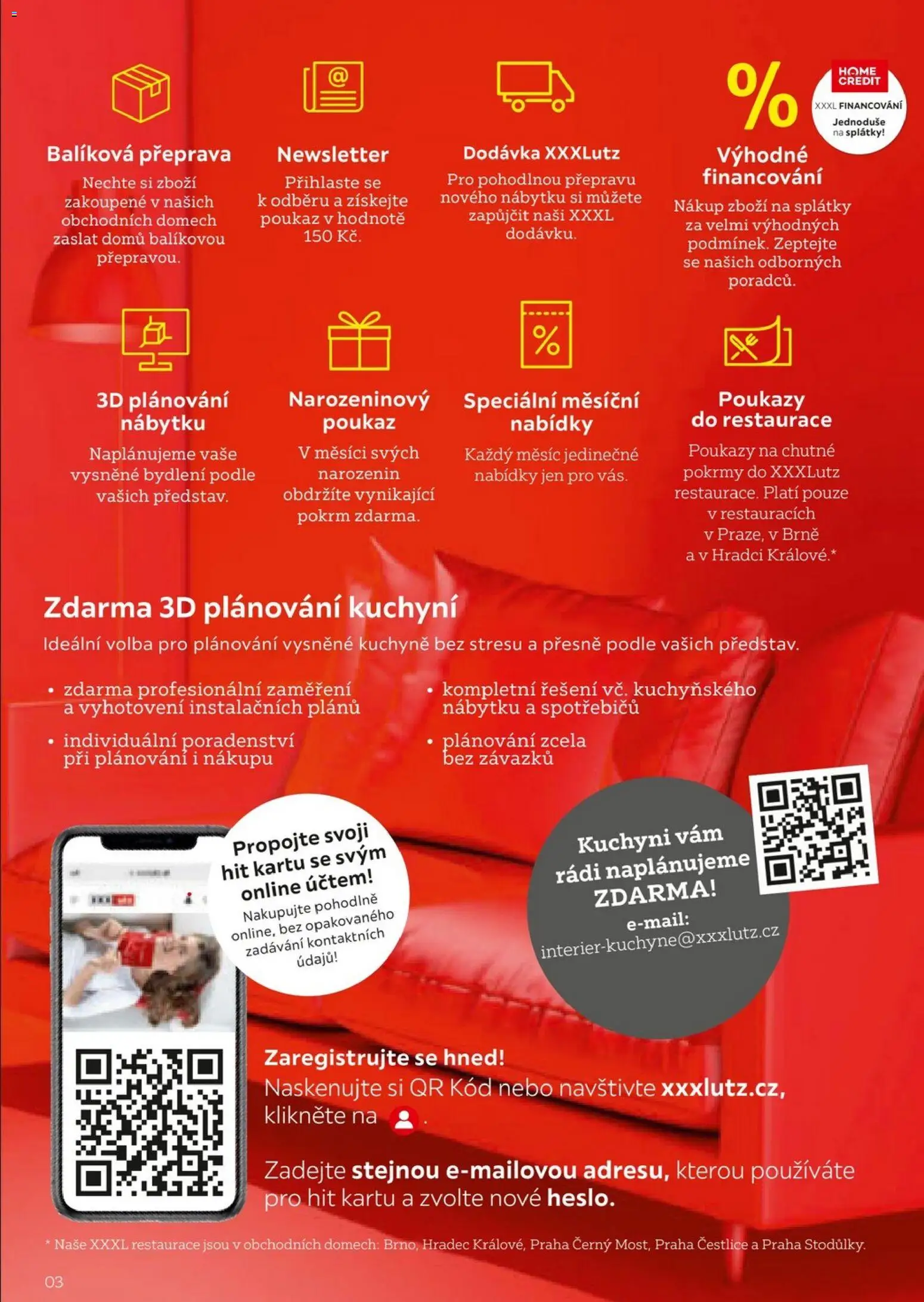 XXXLutz leták - Být věrným zákazníkem se vyplatí od 01.02.2026 | Strana: 3 | Produkty: Kuchyně