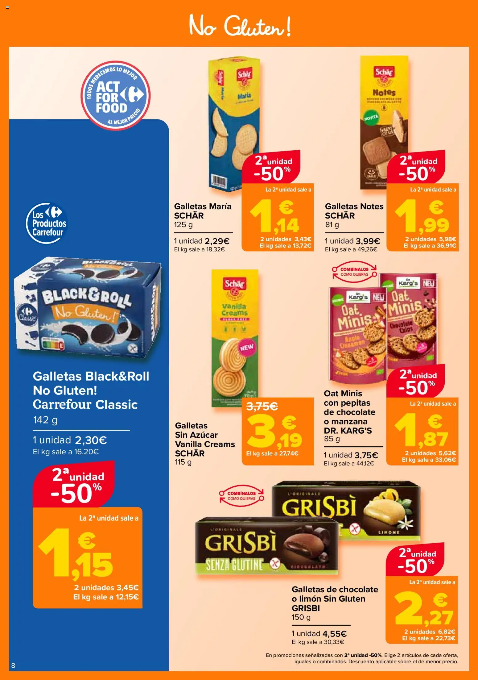 Carrefour folleto │ válido desde el 12.11.2025 | Página: 8 | Productos: Chocolate, Manzana, Galletas
