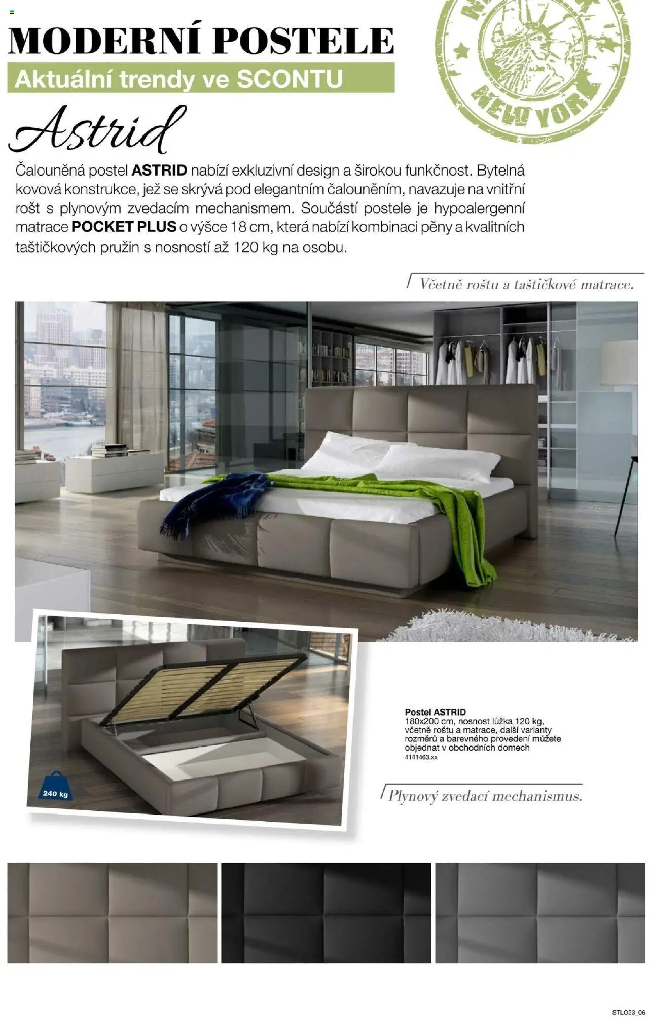 Sconto nábytek katalog - Ložnice od 01.01.2025 | Strana: 6 | Produkty: Postele, Postel, Matrace, Rošt