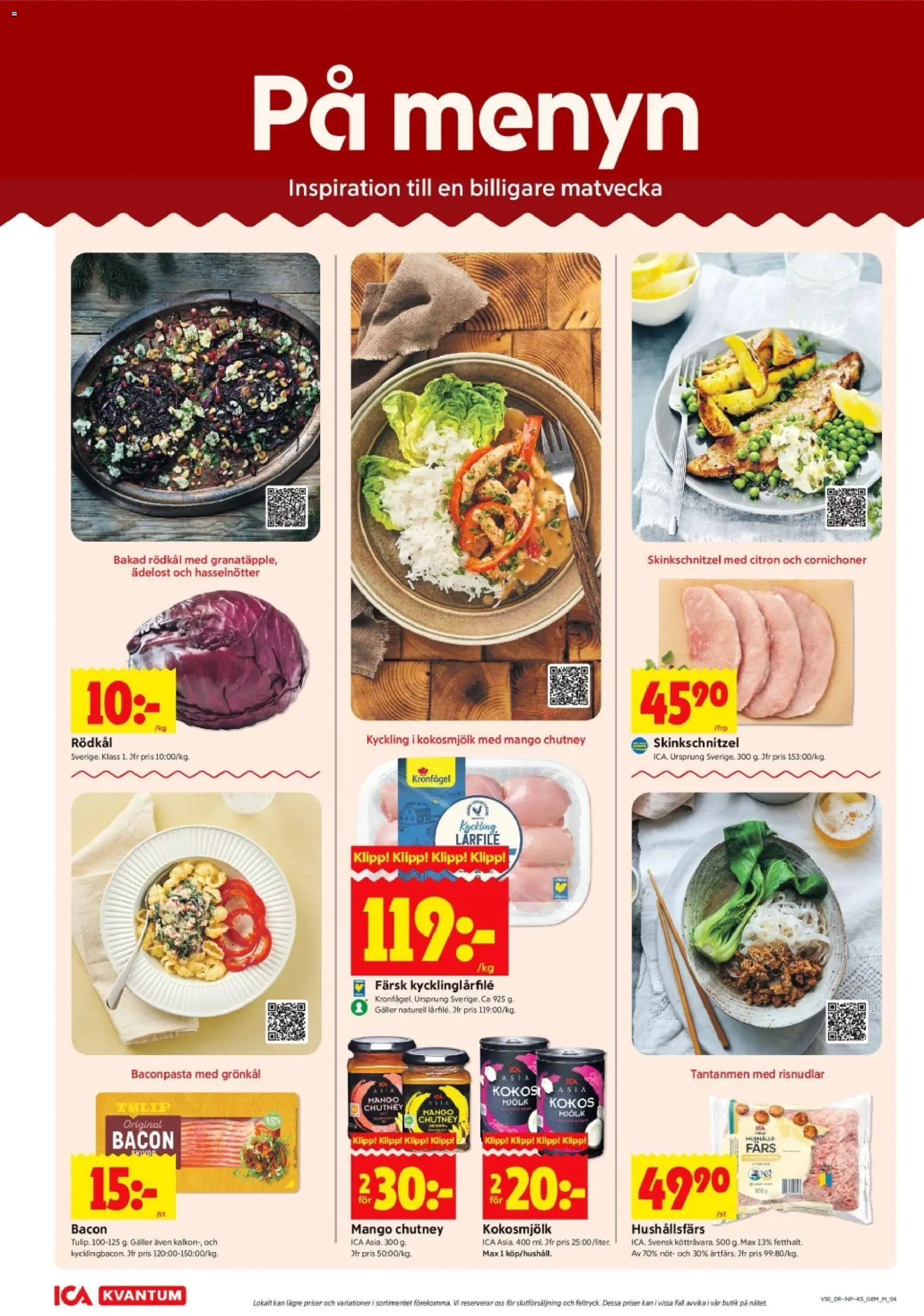 ICA Kvantum reklamblad aktuell från 08.12.2025 | Sida: 4 | Produkter: Galler, Citron, Mango, Rödkål