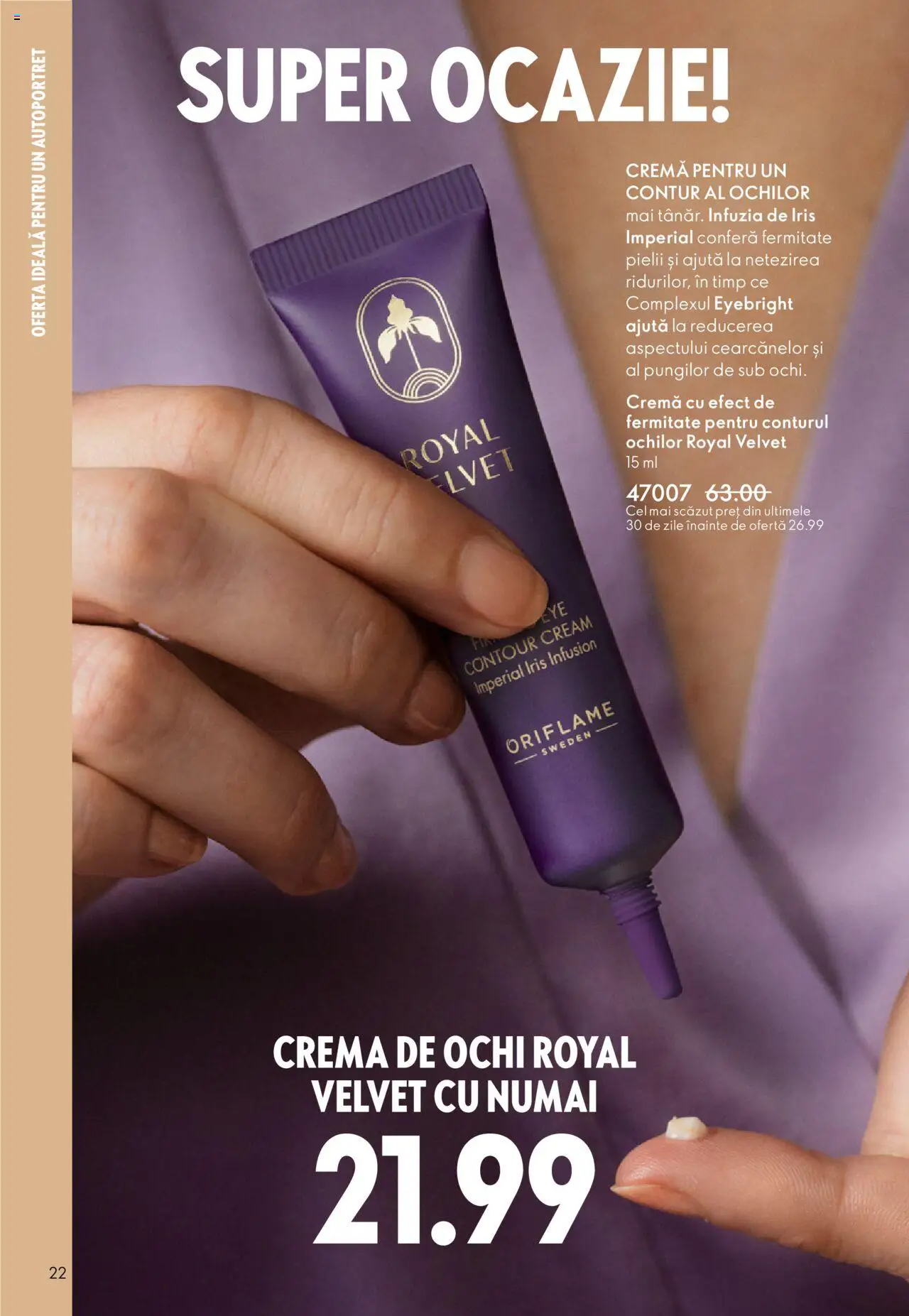 Noul catalog Oriflame – valabil de la 22.10.2025 | Pagină: 22 | Produse: Cremă