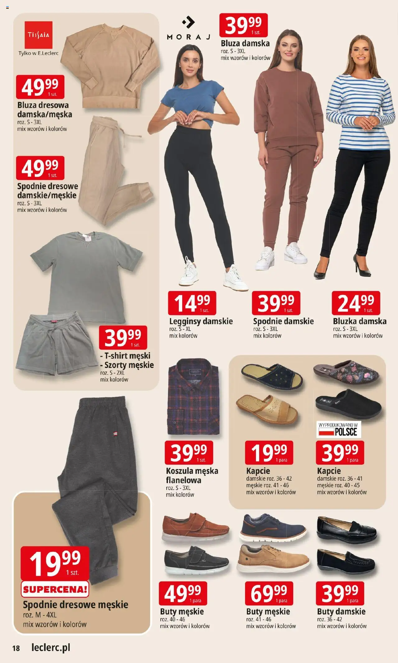 E.Leclerc Gazetka - Wrocław od 02.09.2025 | Strona: 17 | Produkty: Bluzka, Buty, Kapcie, Buty męskie