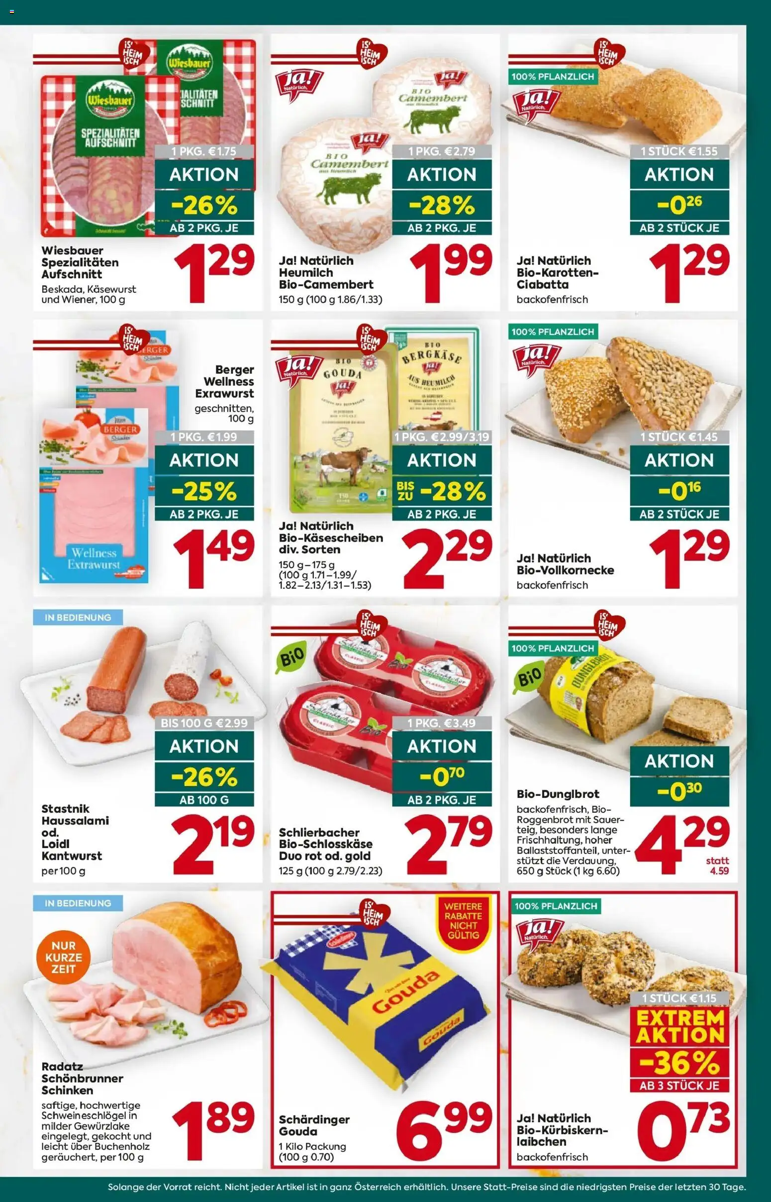 Billa Plus Flugblatt - Steiermark gültig ab 16.04.2026 | Seite: 9 | Produkte: Schinken