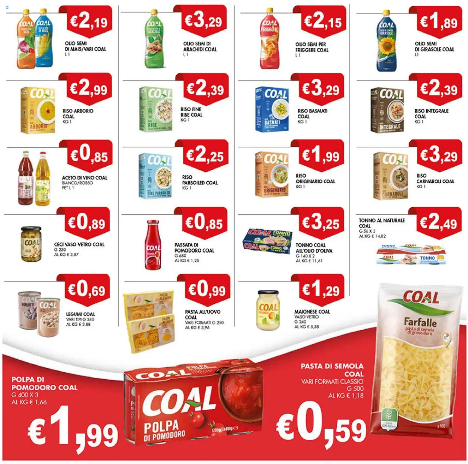 Volantino Coal del 11.11.2025 | Pagina: 3 | Prodotti: Legumi, Riso Basmati, Ceci, Tonno