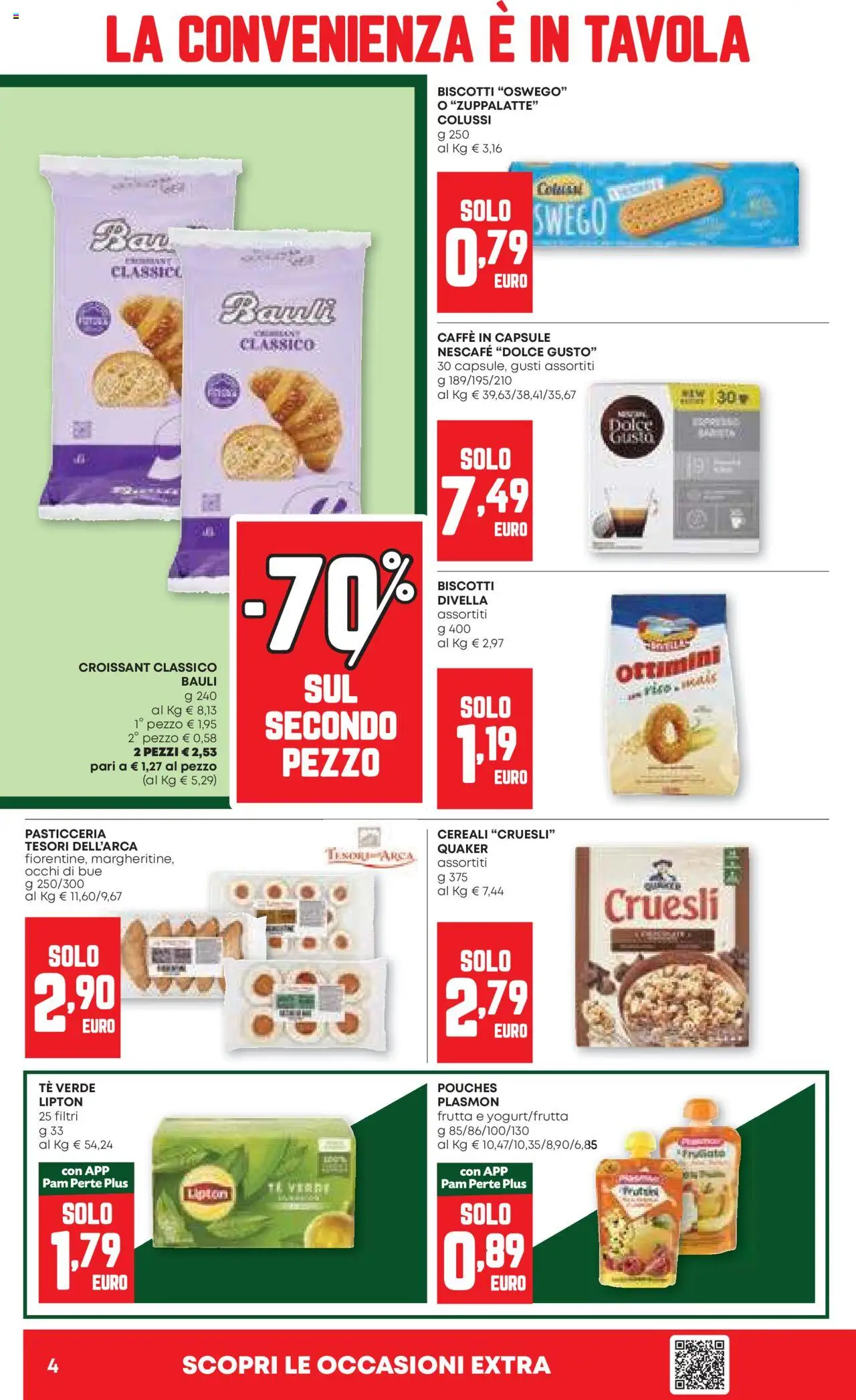 Volantino PAM del 21.08.2025 | Pagina: 4 | Prodotti: Caffè, Tè, Biscotti, Croissant