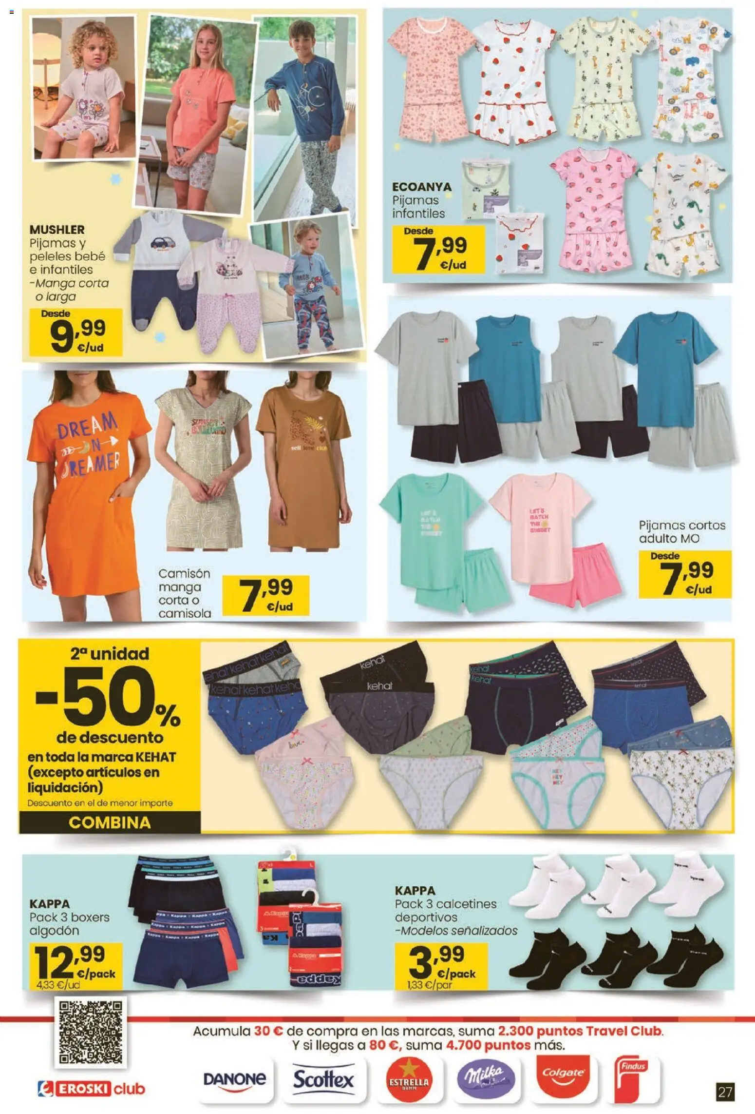 Eroski - Moda primavera-verano 2026 │ válido desde el 26.03.2026 | Página: 27 | Productos: Boxers, Peleles, Camisón