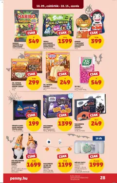 HALLOWEEN NUGGETS*, gyorsfagyasztott 400 g, 3498 Ft/kg - amely érvényes a következő dátumtól: 09.10.2025 | Oldal: 32