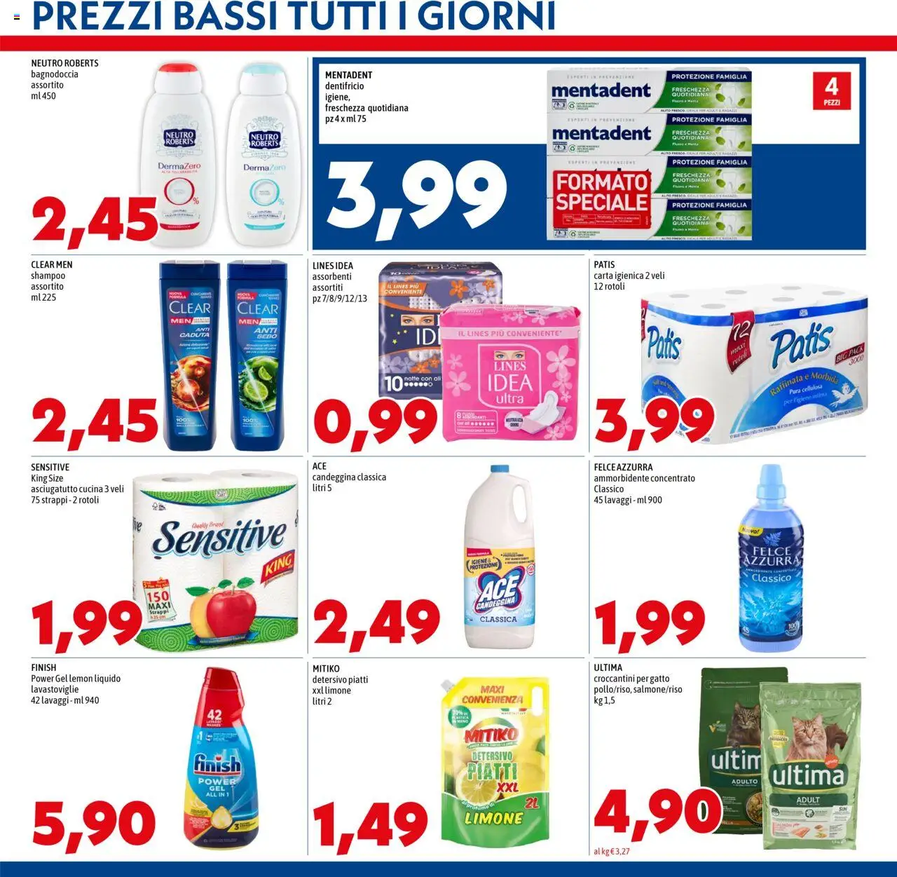 Volantino Mega del 16.10.2025 | Pagina: 11 | Prodotti: Shampoo, Limone, Lavastoviglie, Asciugatutto