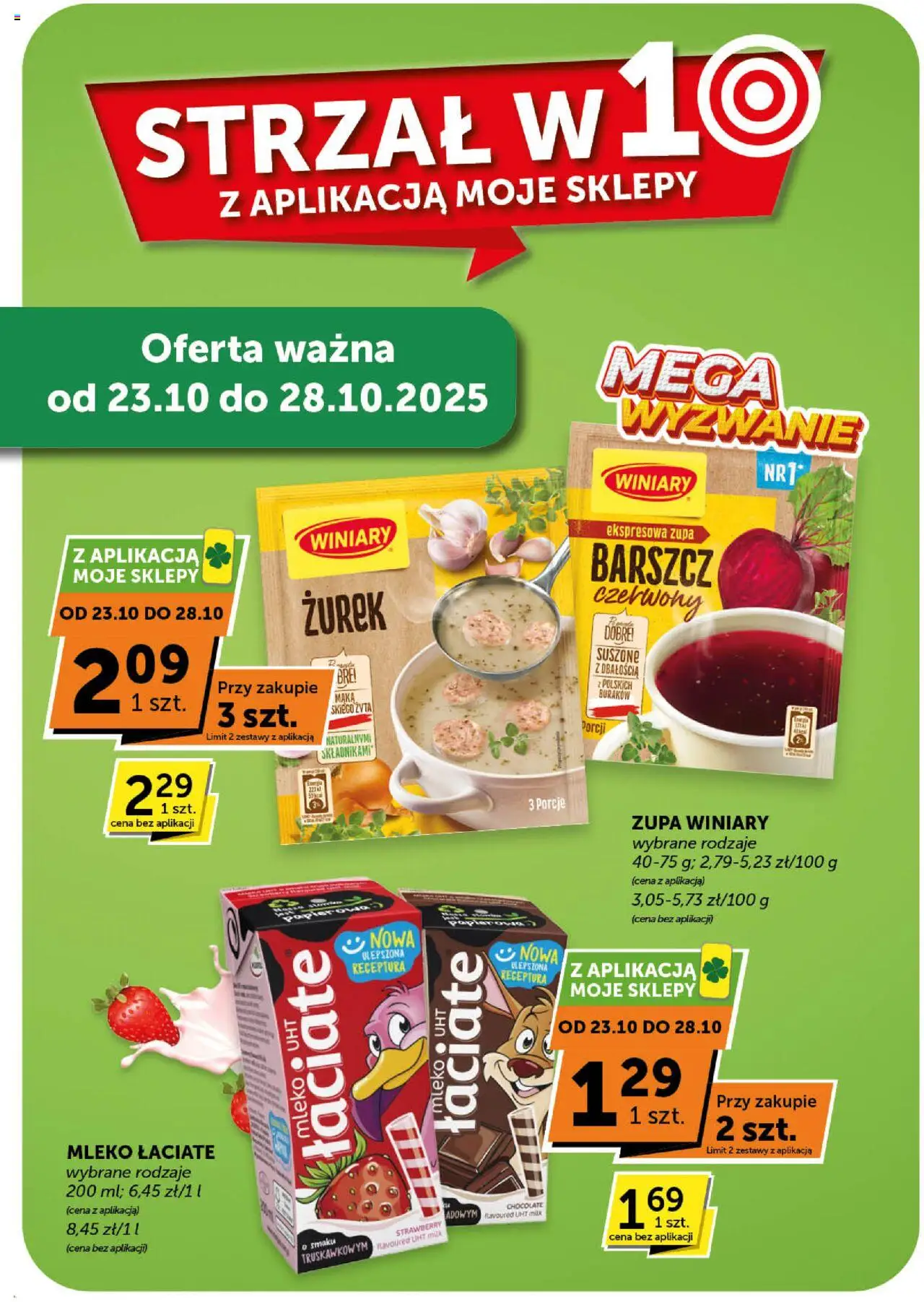 Euro Sklep Gazetka - Market od 16.10.2025 | Strona: 21 | Produkty: Barszcz, Zurek, Mleko, Zupa