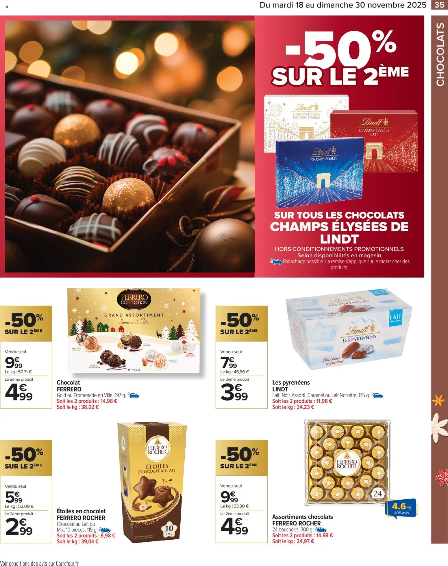 {H1} | Page: 37 | Produits: Ferrero rocher, Lait, Chocolat, Lindt