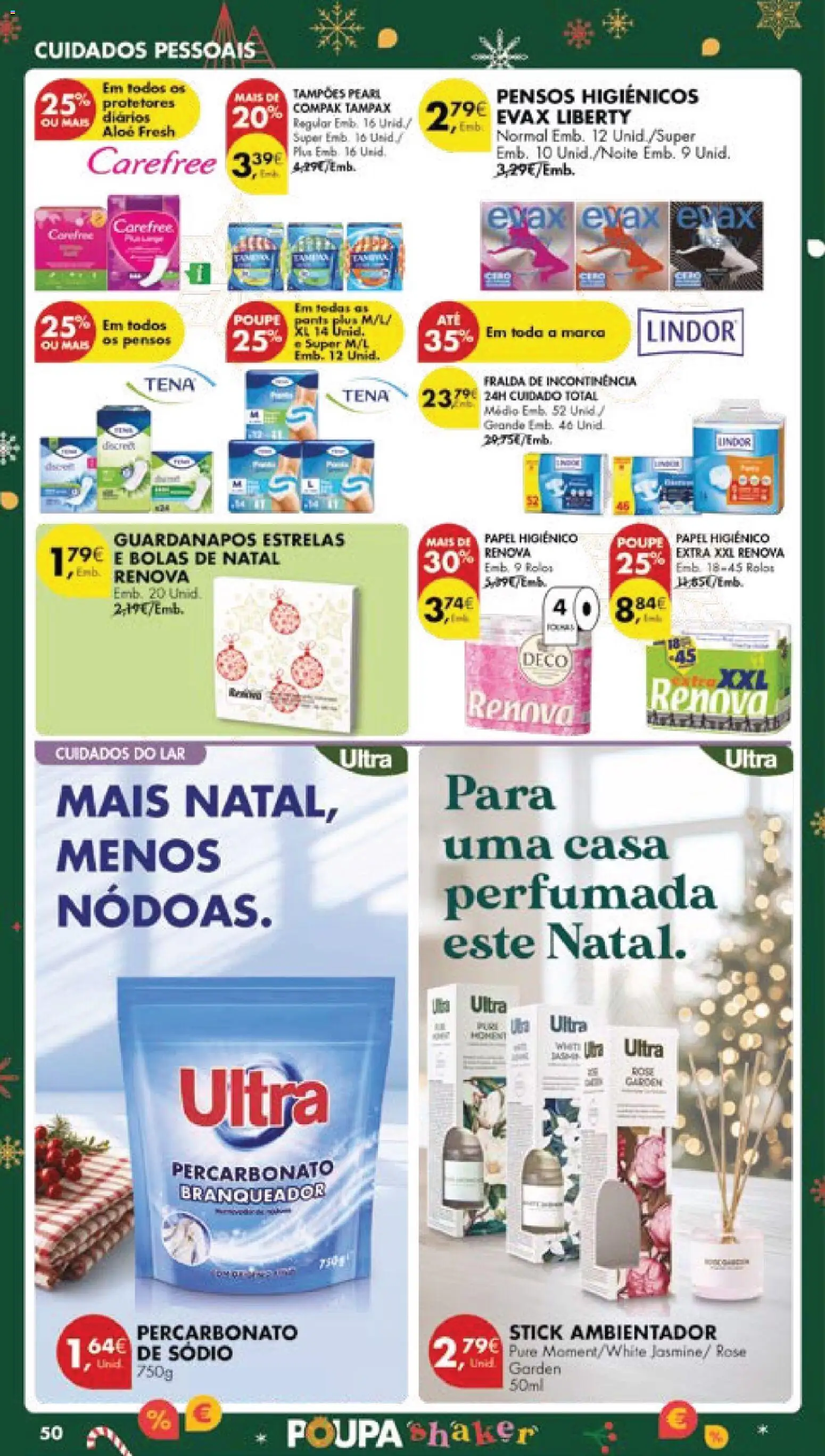 Pingo Doce folheto │ válido de 16.12.2025 | Página: 60 | Produtos: Papel higiénico, Pensos higiénicos, Guardanapos