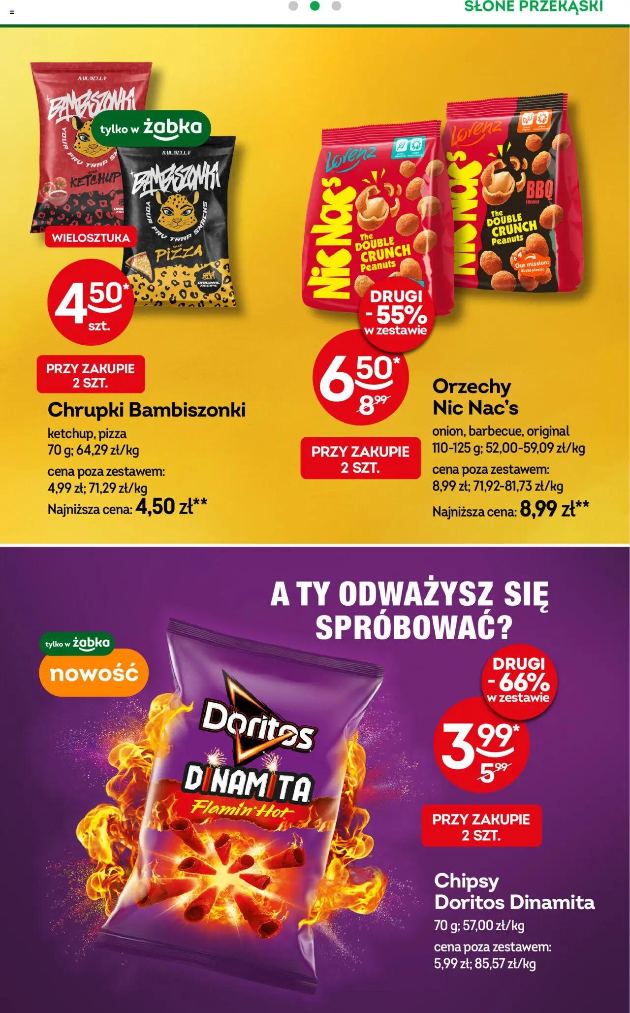 Żabka Gazetka od 13.08.2025 | Strona: 30 | Produkty: Chipsy, Ketchup, Chrupki, Orzechy