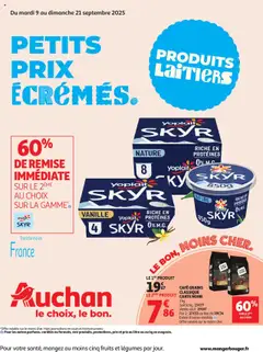 Auchan - Petits prix écrémés - Voorbeeld van een folder van Auchan, geldig van 09.09.2025