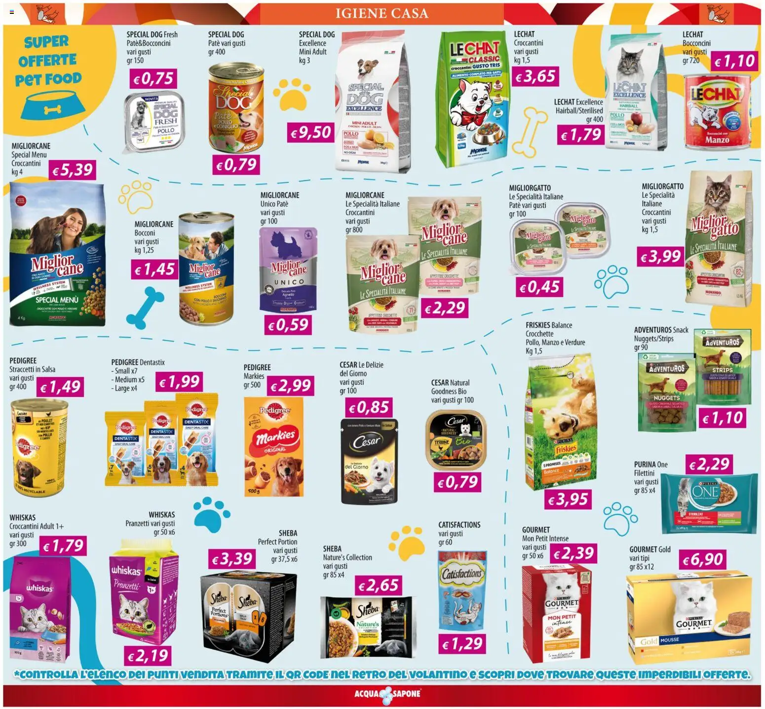 Volantino Acqua e Sapone del 01.12.2025 | Pagina: 17 | Prodotti: Manzo, Verdure, Tacchino, Crocchette