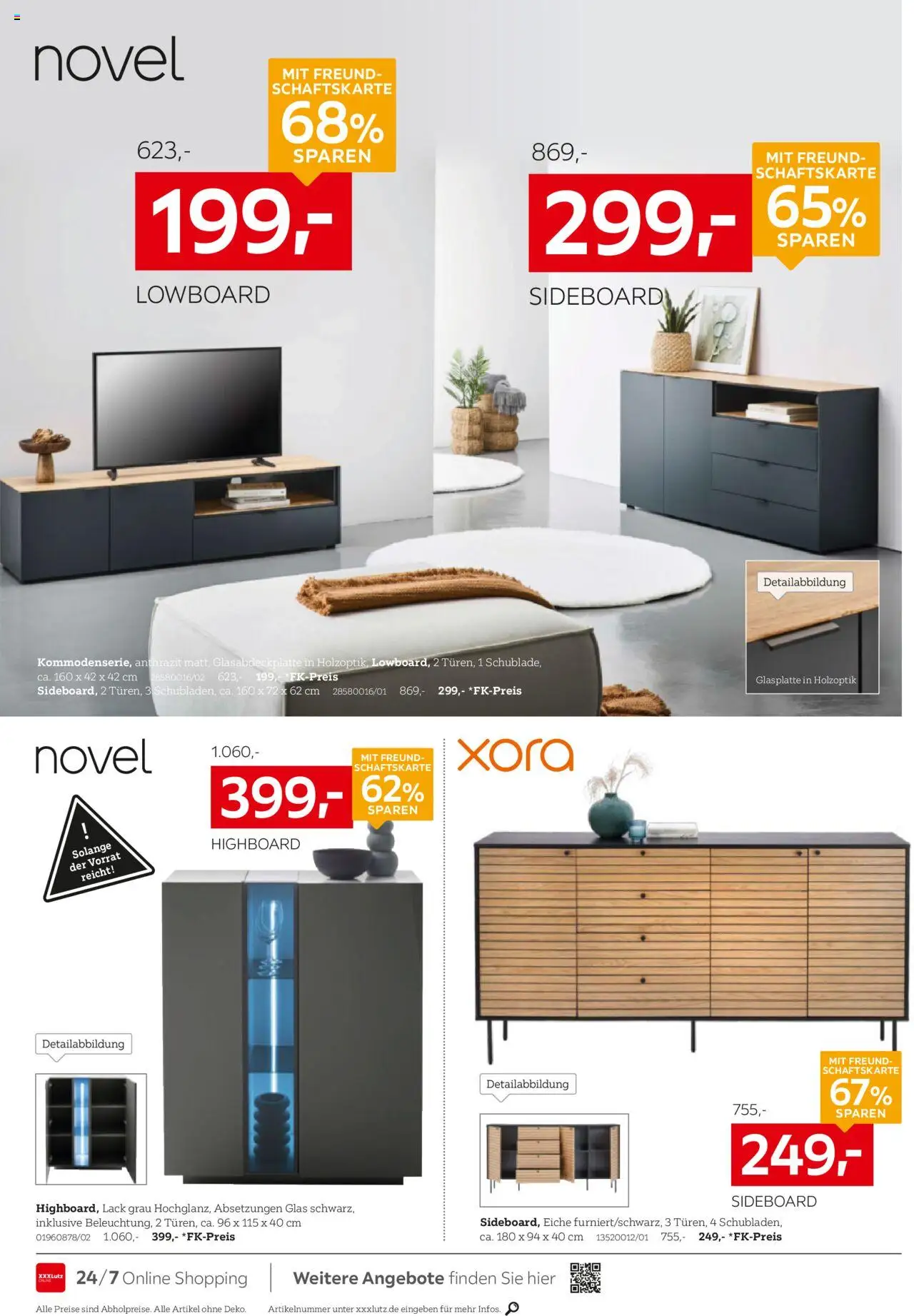 XXXL Lutz  Aufbewahrung & Deko! - gültig ab dem 28.07.2025 | Seite: 4 | Produkte: Sideboard, Lowboard, HIghboard