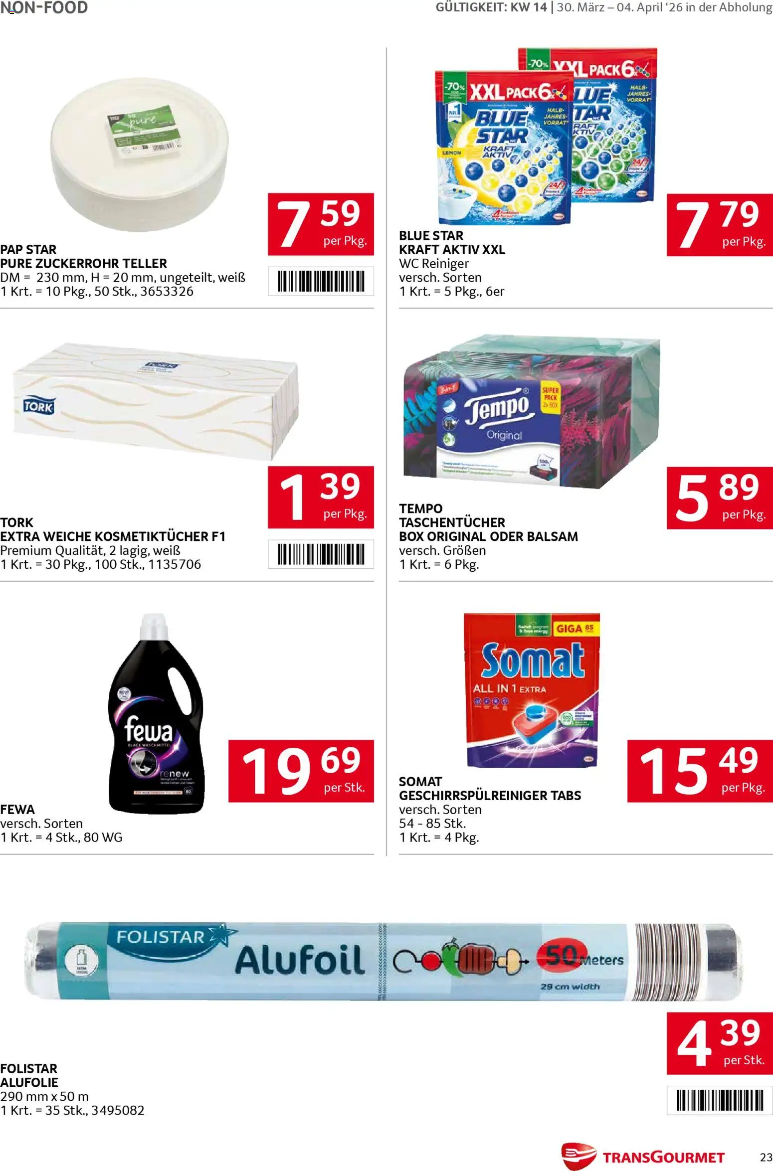 Transgourmet Flugblatt gültig ab 30.03.2026 | Seite: 22 | Produkte: Box