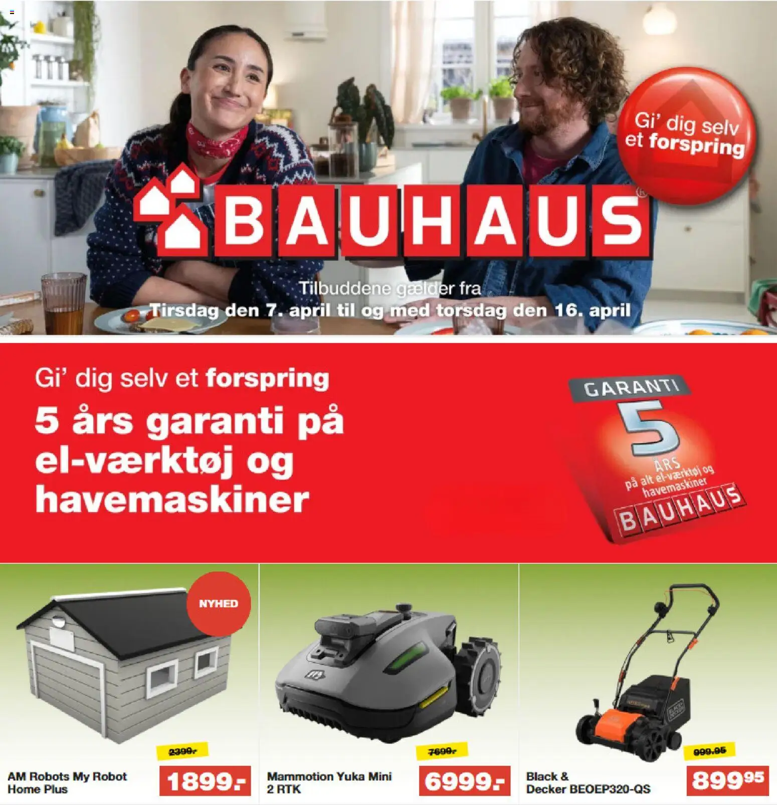 Bauhaus tilbudsavis – gyldig fra 07.04.2026 | Side: 1 | Produkter: Robot