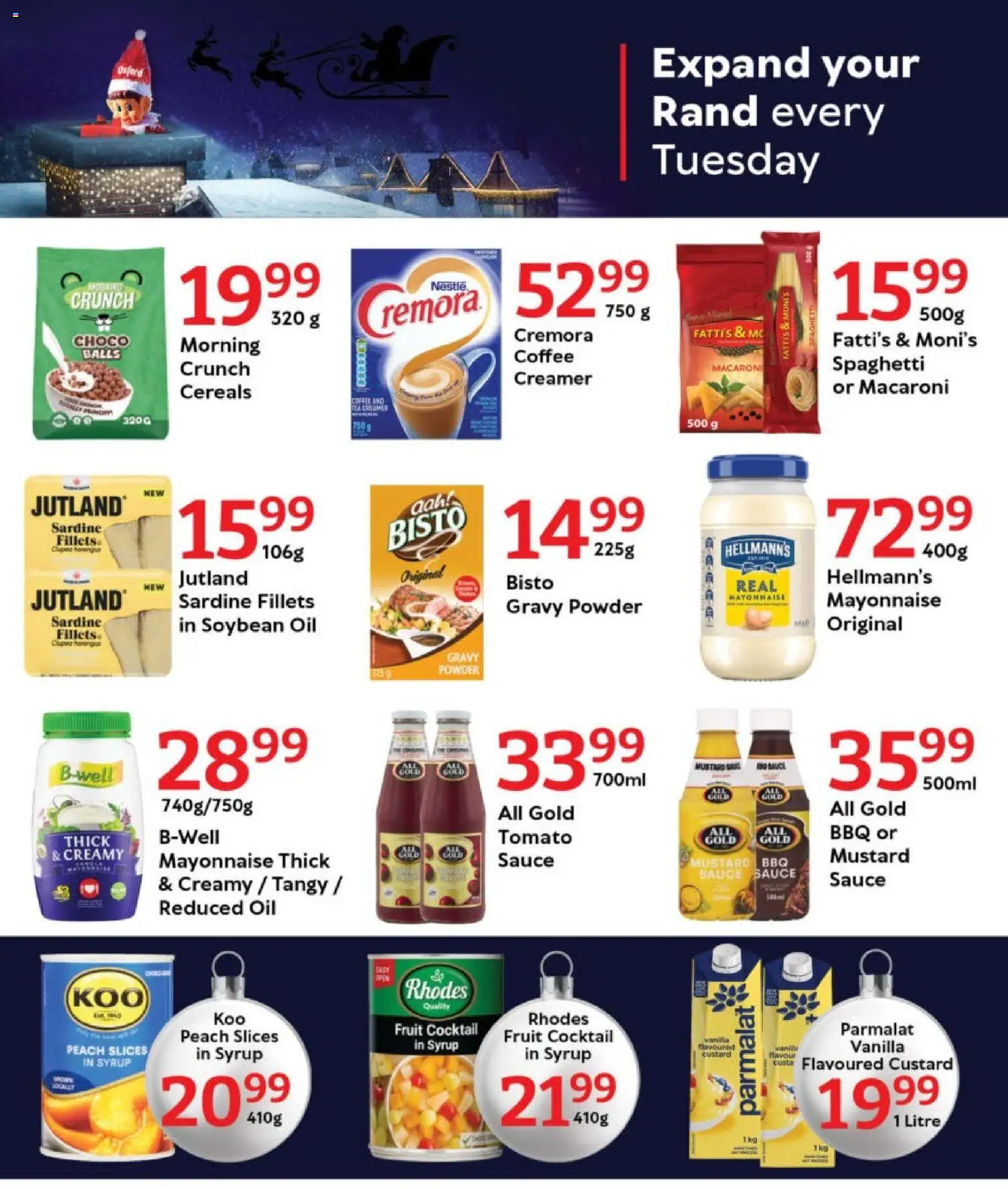 New Oxford Freshmarket catalogue – valid from 16.12.2025 | Page: 6 | Products: Custard, Coffee, Mayonnaise, Peach