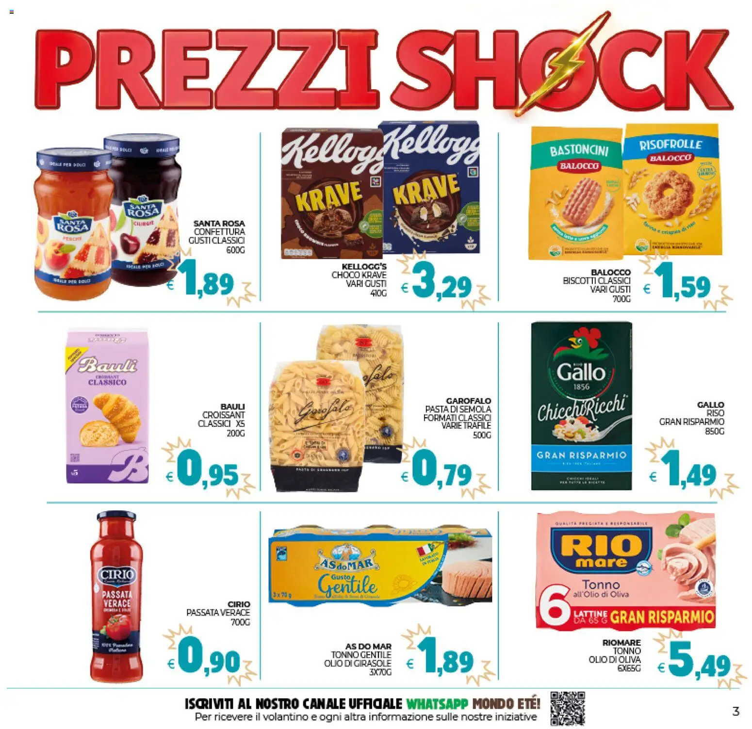 Volantino Eté del 16.01.2026 | Pagina: 3 | Prodotti: Biscotti, Olio, Pasta, Croissant