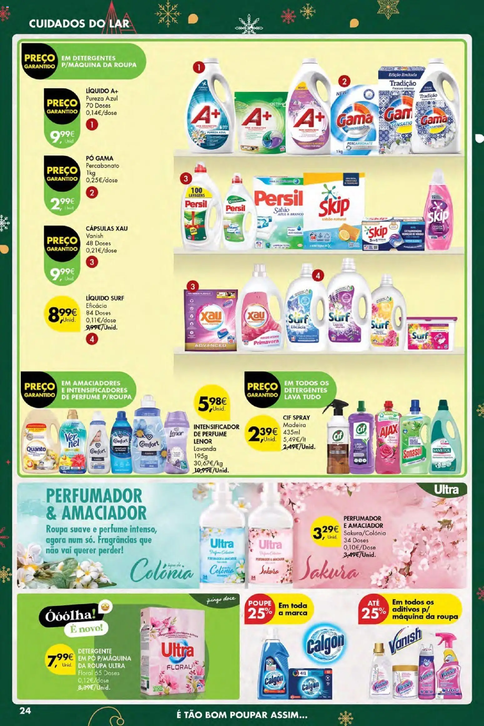 Pingo Doce Poupe Esta Semana Açores │ válido de 18.12.2025 | Página: 24 | Produtos: Perfume, Sabão, Detergente, Persil