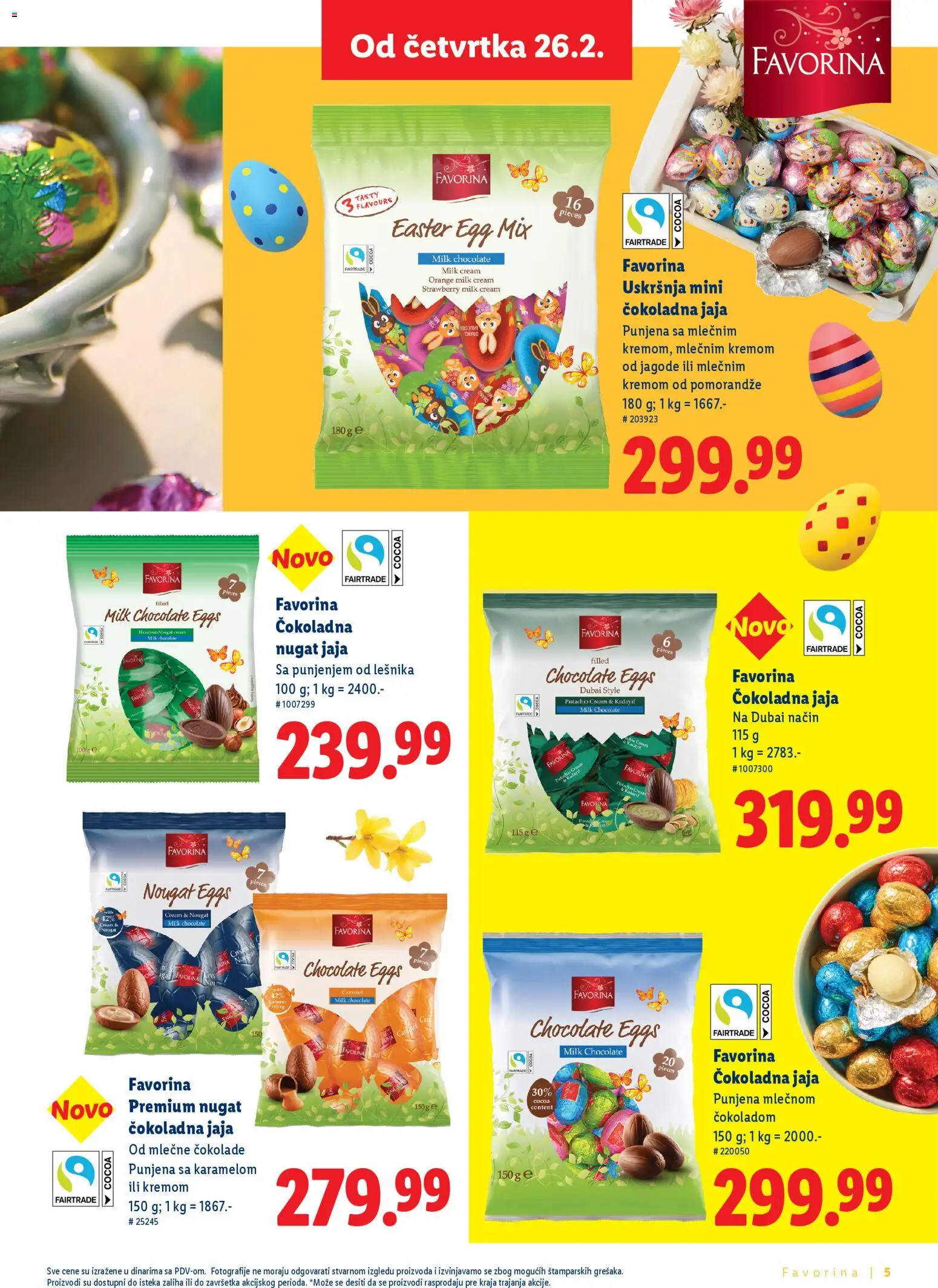 Lidl katalog - važi od 26.02.2026 | Strana: 5 | Proizvode: Jagode, Jaja