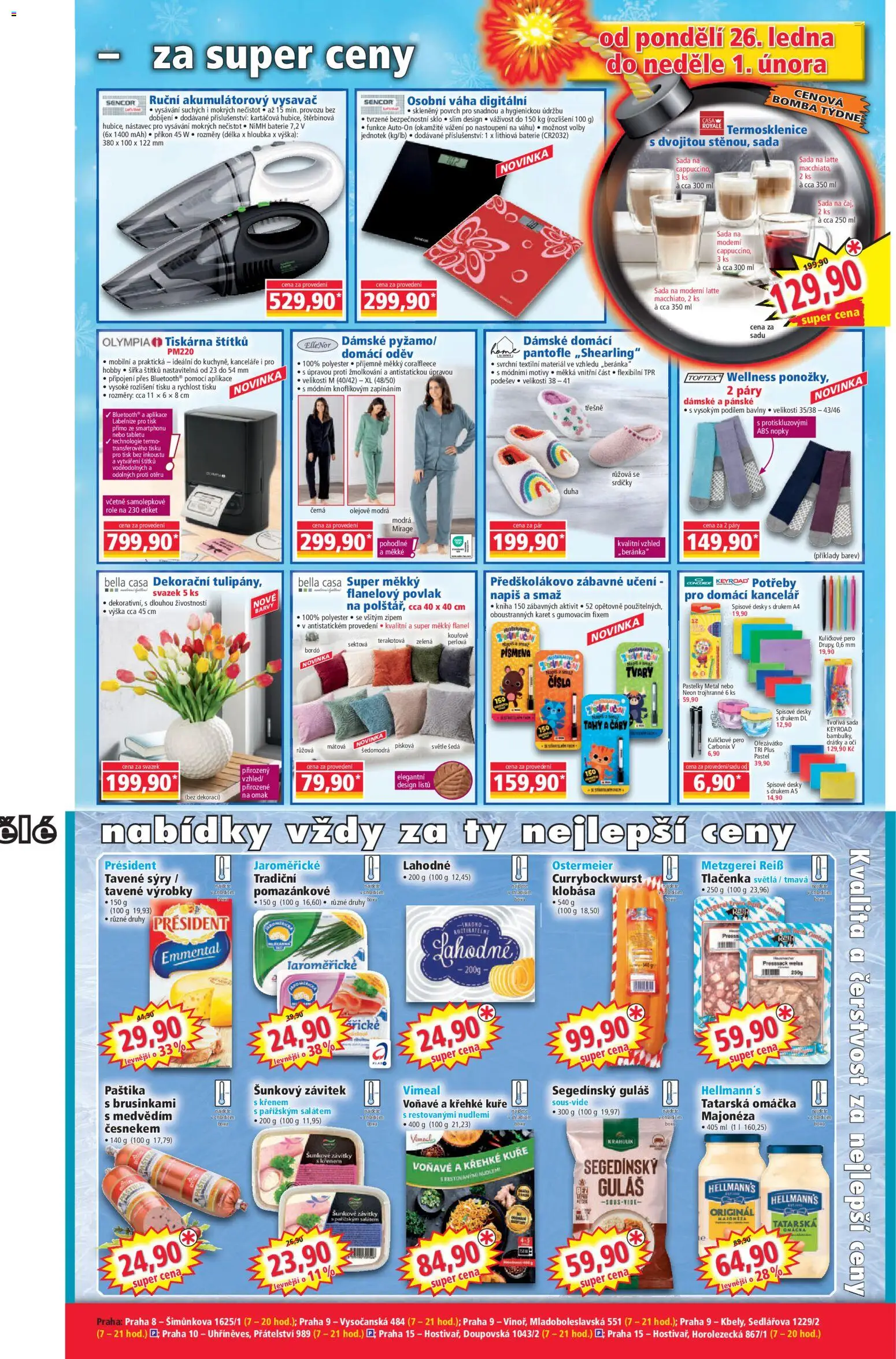 Norma leták od 26.01.2026 | Strana: 3 | Produkty: Třešně, Osobní váha, Sýry, Tlačenka