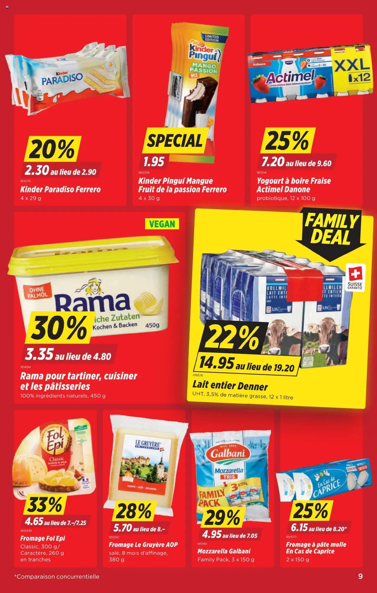 Denner Aktionen FR ab 12.08.2025 | Seite: 9 | Produkte: Actimel, Mango