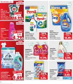Kaufland HR akciós újság - amely érvényes a következő dátumtól: 22.04.2026 | Oldal: 22 | Termékek: Persil, Perwoll, WC