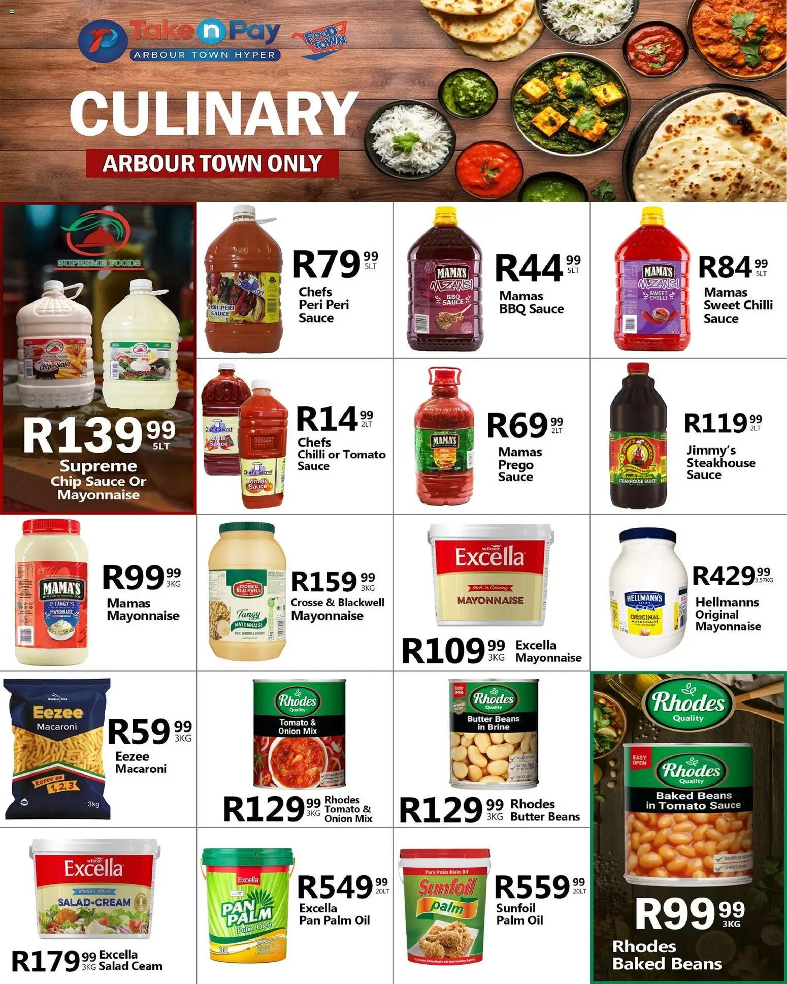 New Take n Pay catalogue – valid from 08.12.2025 | Page: 36 | Products: Beans, Oil, Salad, Mayonnaise