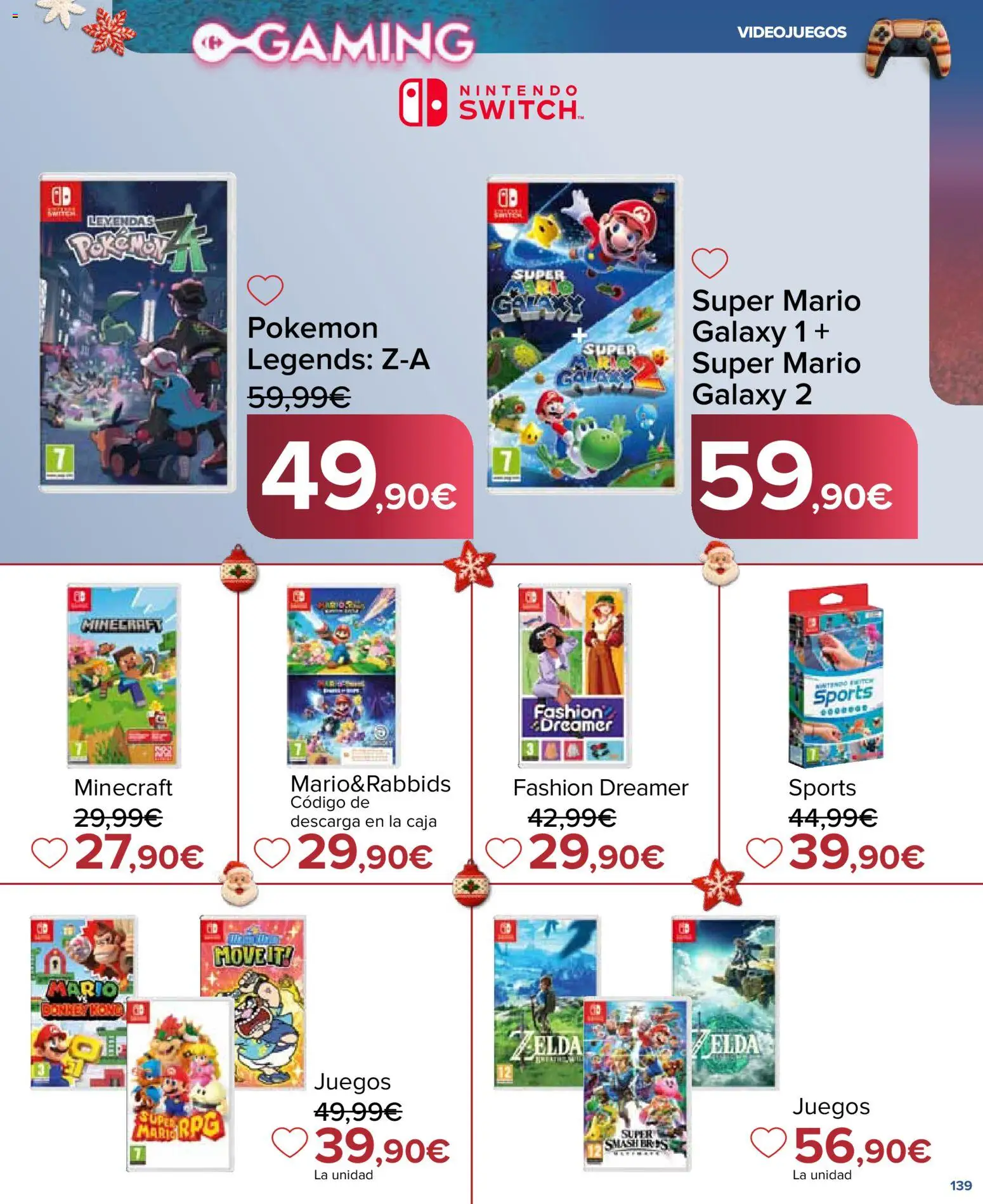 Carrefour Juguetes │ válido desde el 07.11.2025 | Página: 139 | Productos: Nintendo, Caja