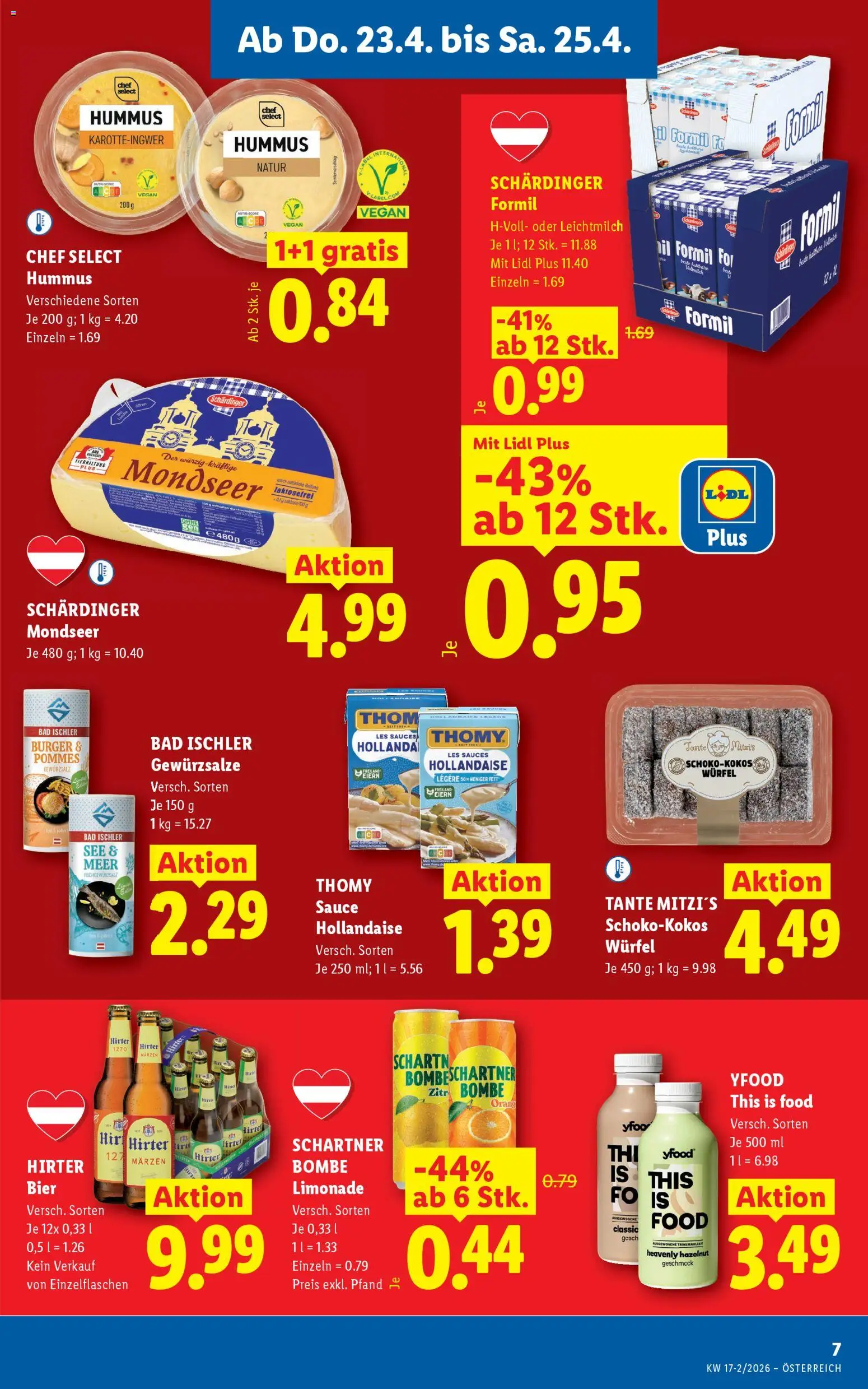 Jetzt sparen im Lidl - Flugblatt | 23.04.2026 ✳️ Angebote ab Donnerstag | Österreich