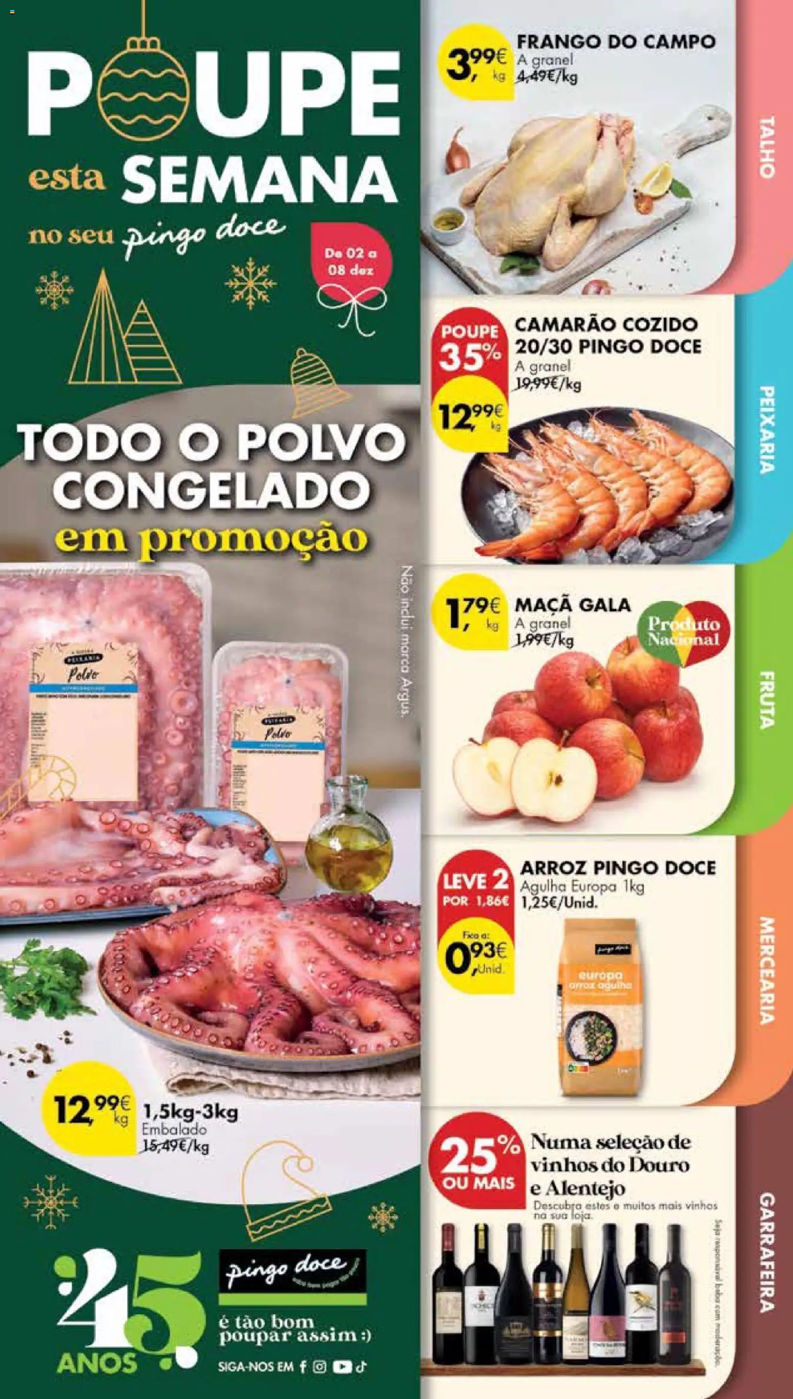 Pingo Doce Poupe Esta Semana Madeira │ válido de 02.12.2025 | Página: 1 | Produtos: Polvo, Camarão, Maça, Arroz