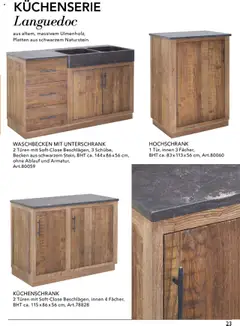 Rahaus Küchen - gültig ab dem 01.06.2024 | Seite: 23 | Produkte: Waschbecken, Unterschrank, Hochschrank