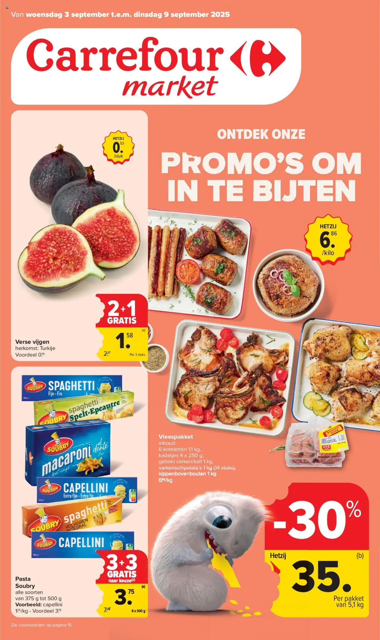  | Pagina: 1 | Producten: Gehakt, Pasta, Koteletten