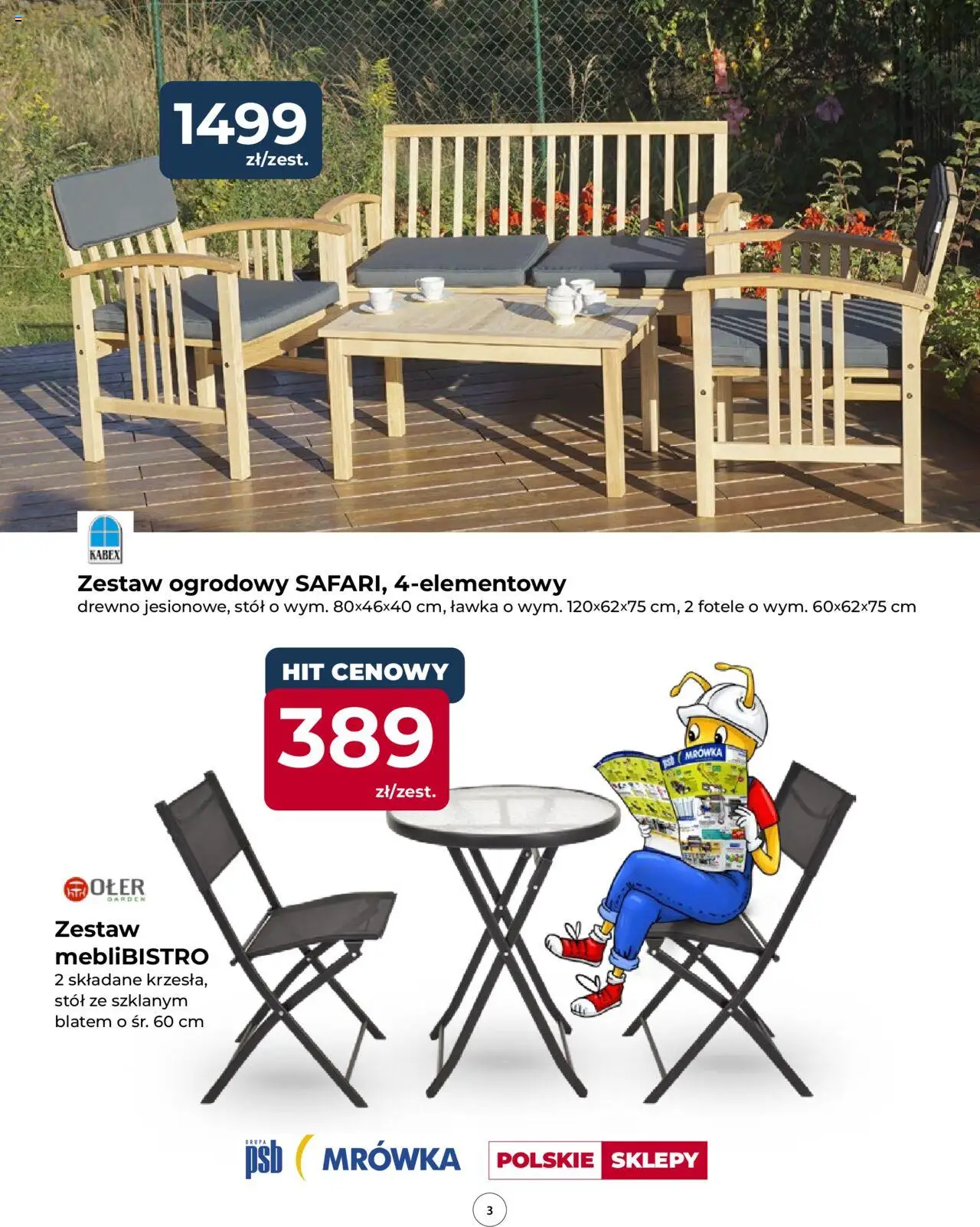 Mrówka Gazetka - Warszawa od 24.04.2025 | Strona: 3 | Produkty: Stół