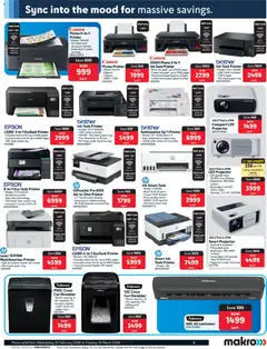 Makro specials catalogue – valid from 25.02.2026 | Page: 5 | Products: Printer, Tray, USB, Shredder