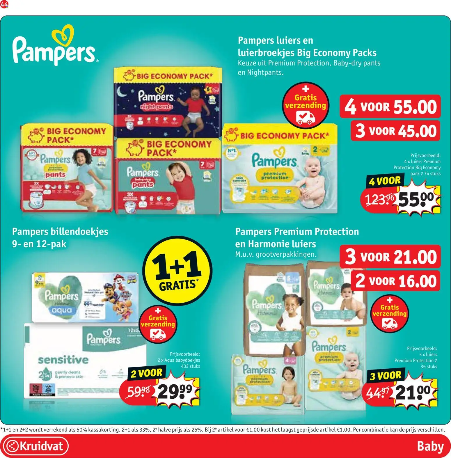 {H1} | Pagina: 44 | Producten: Pampers, Babydoekjes, Kan