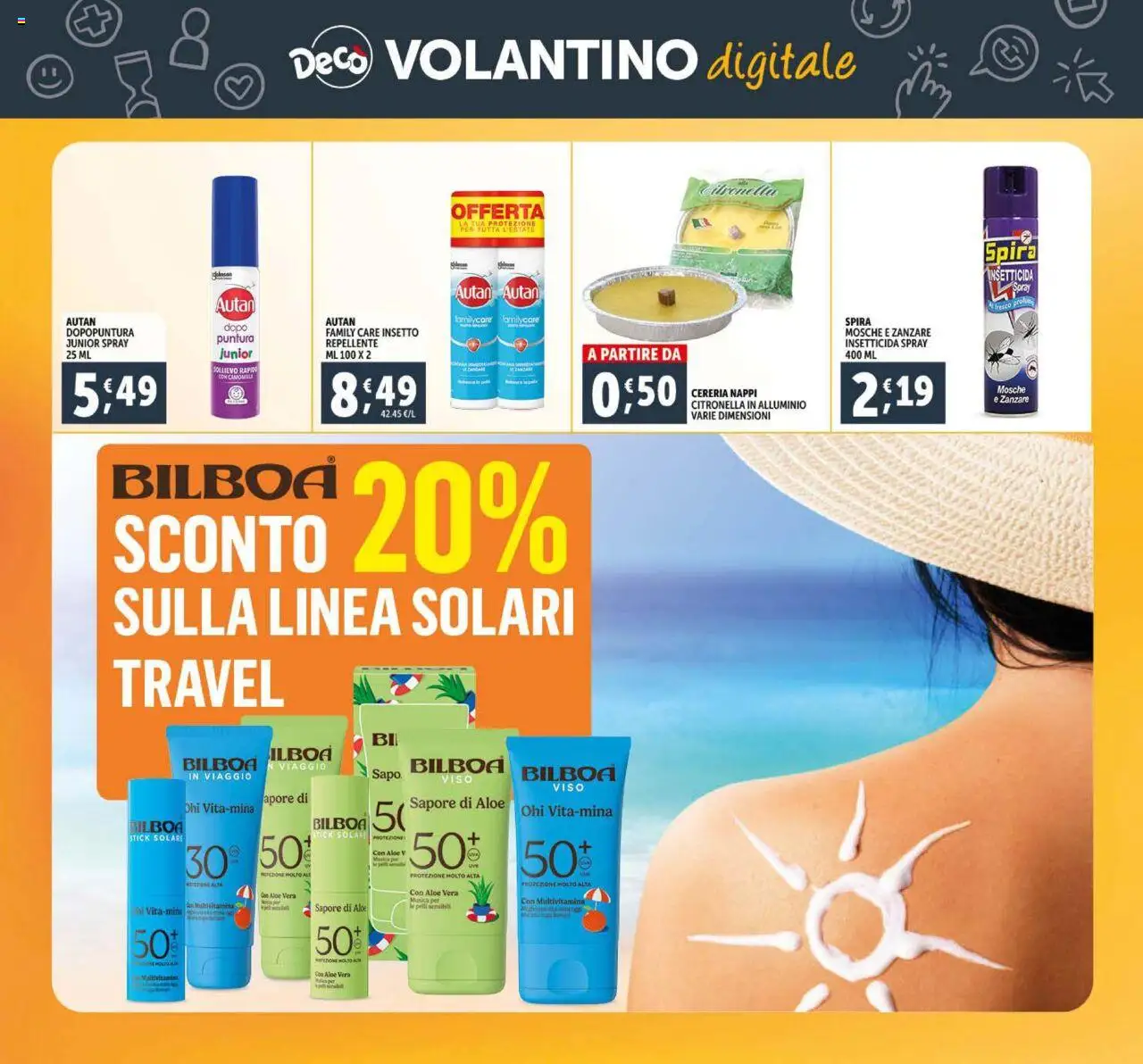 Volantino Decò del 27.05.2025 | Pagina: 32 | Prodotti: Citronella, Alluminio, Insetticida, Aloe vera