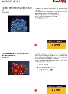 Anteprima del volantino Eurobrico Natale catalogo valido a partire dal 23.07.2025 | Pagina: 15 | Prodotti: Cavo, Batterie, Decorazioni