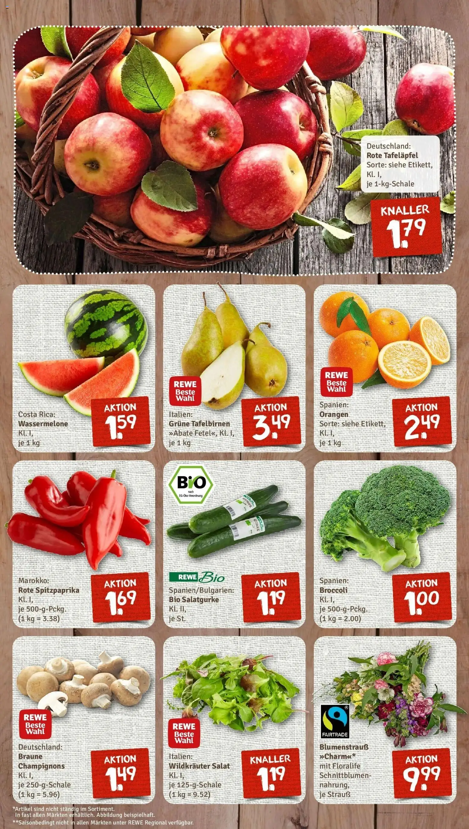 Rewe Prospekt Maintal / Bischofsheim	 – gültig ab 08.03.2026 | Seite: 3 | Produkte: Orangen, Champignons, Wassermelone, Salat