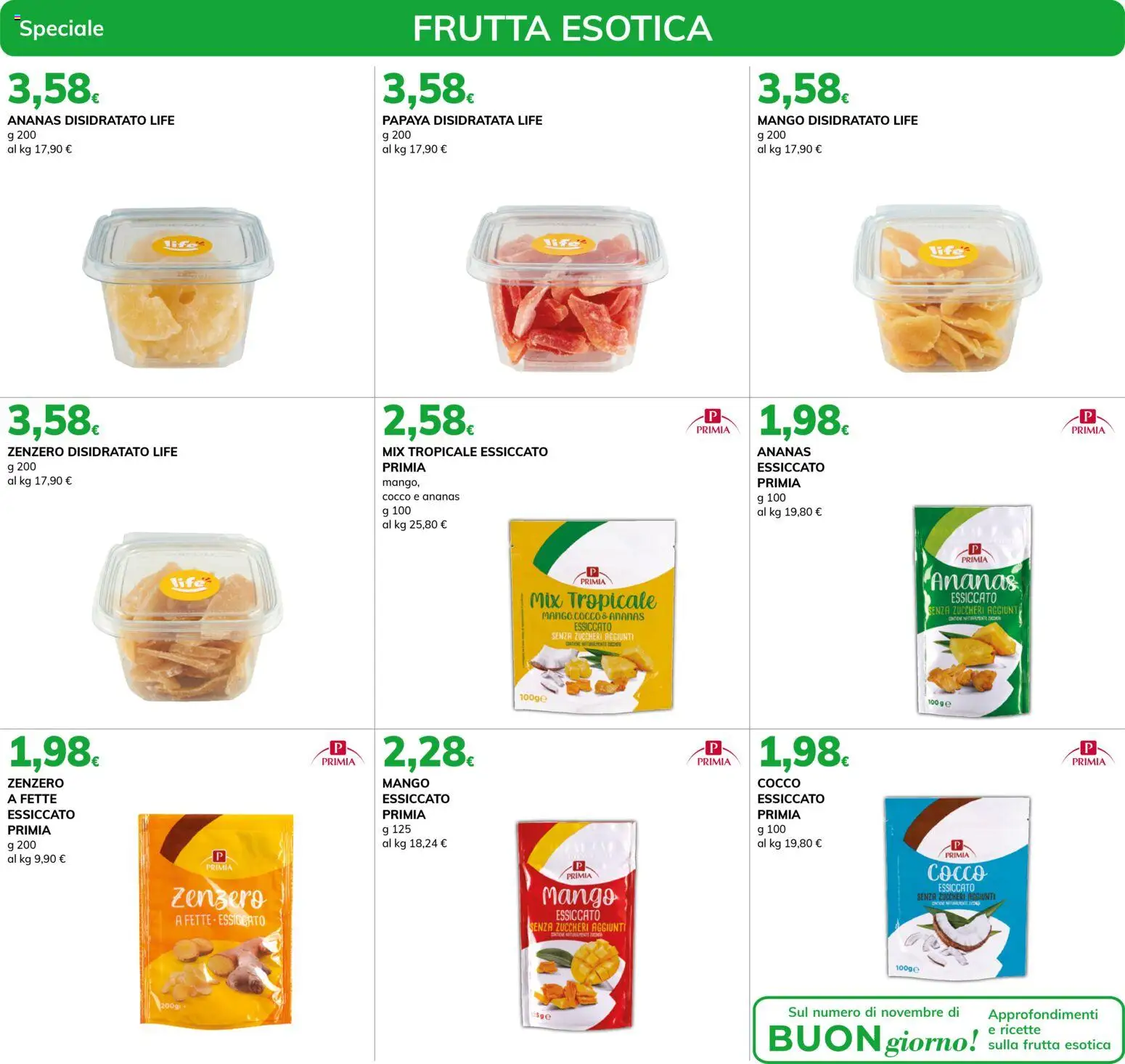 Volantino Basko del 04.11.2025 | Pagina: 3 | Prodotti: Frutta, Mango, Ananas, Cocco