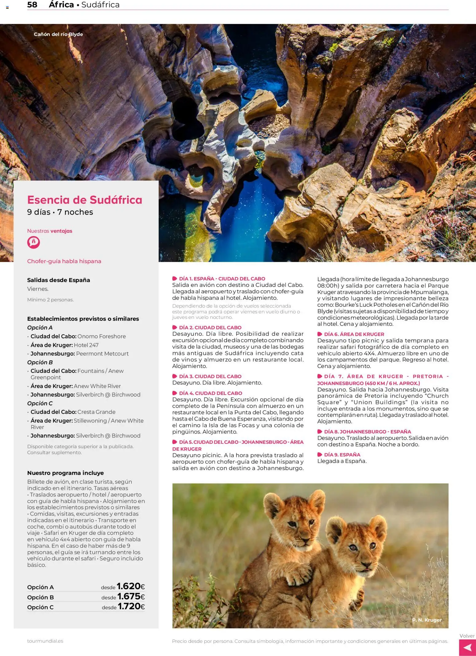 Viajes El Corte Inglés Africa y Oriente Medio │ válido desde el 01.01.2026 | Página: 58 | Productos: Colonia, Combi