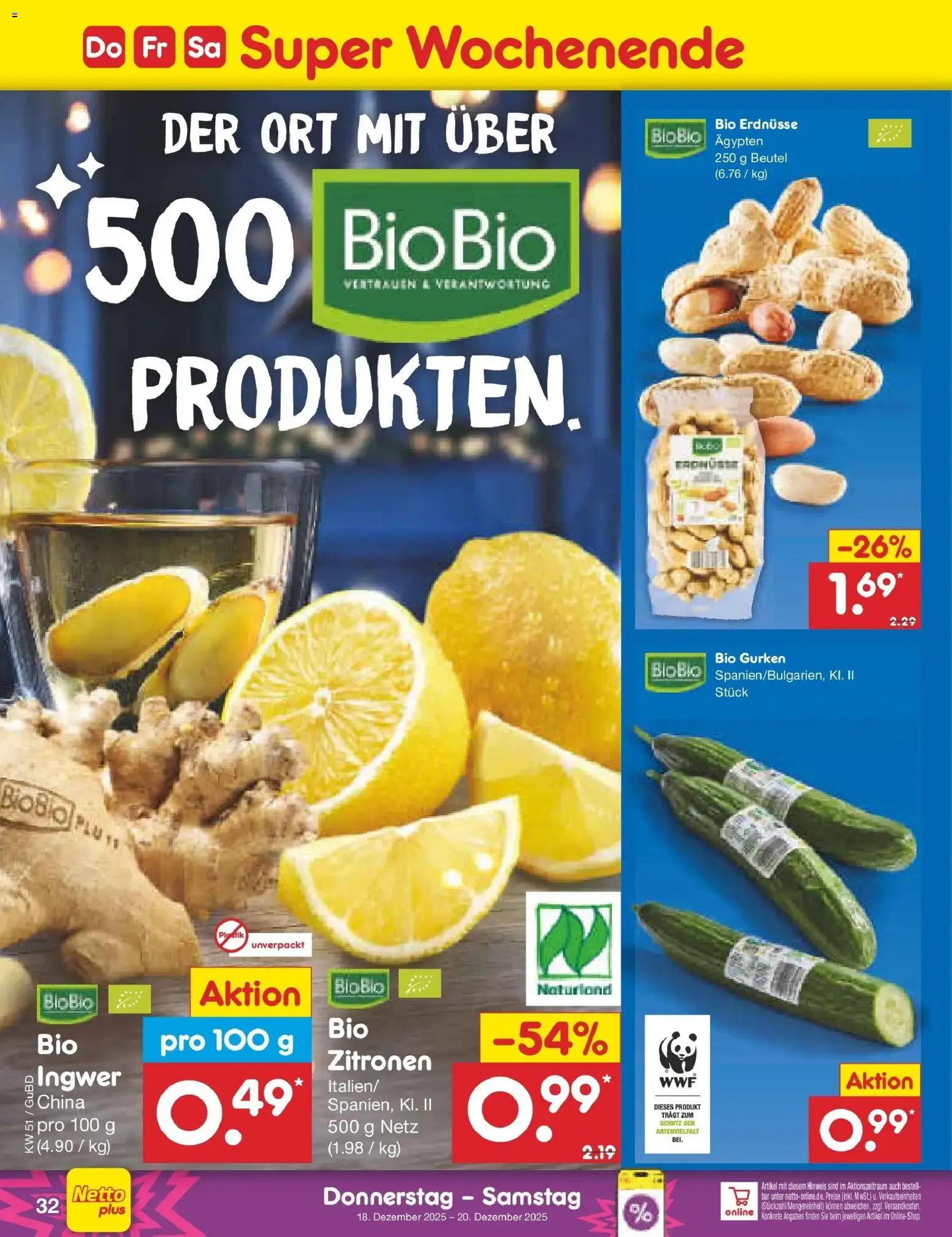 Netto Marken-Discount prospekt Augustusburg	 – gültig ab 15.12.2025 | Seite: 40 | Produkte: Erdnüsse, Gurken, Zitronen