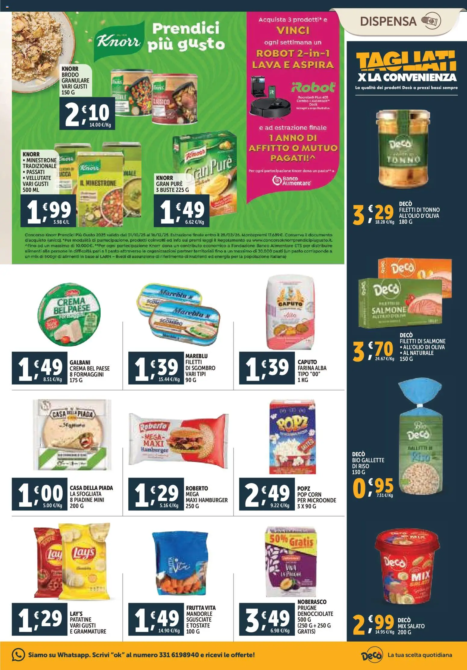 Volantino Decò del 20.11.2025 | Pagina: 15 | Prodotti: Crema, Salmone, Riso, Patatine