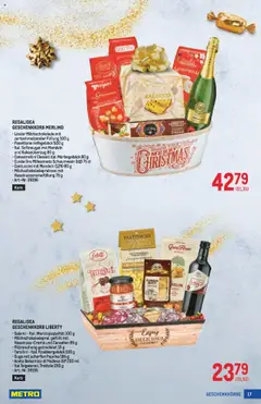 Metro  Deko & Geschenke ab 16.10.2025 gültig | Seite: 17 | Produkte: Korb, Salami, Bain moussant