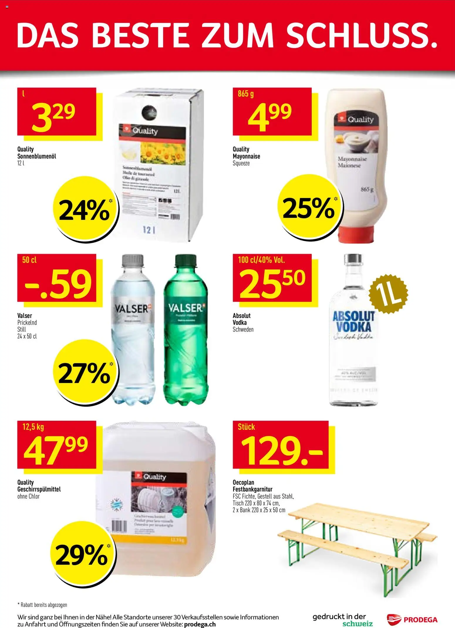 Prodega Aktionen – gültig ab 02.03.2026 | Seite: 36 | Produkte: Tisch, Geschirrspülmittel, Mayonnaise