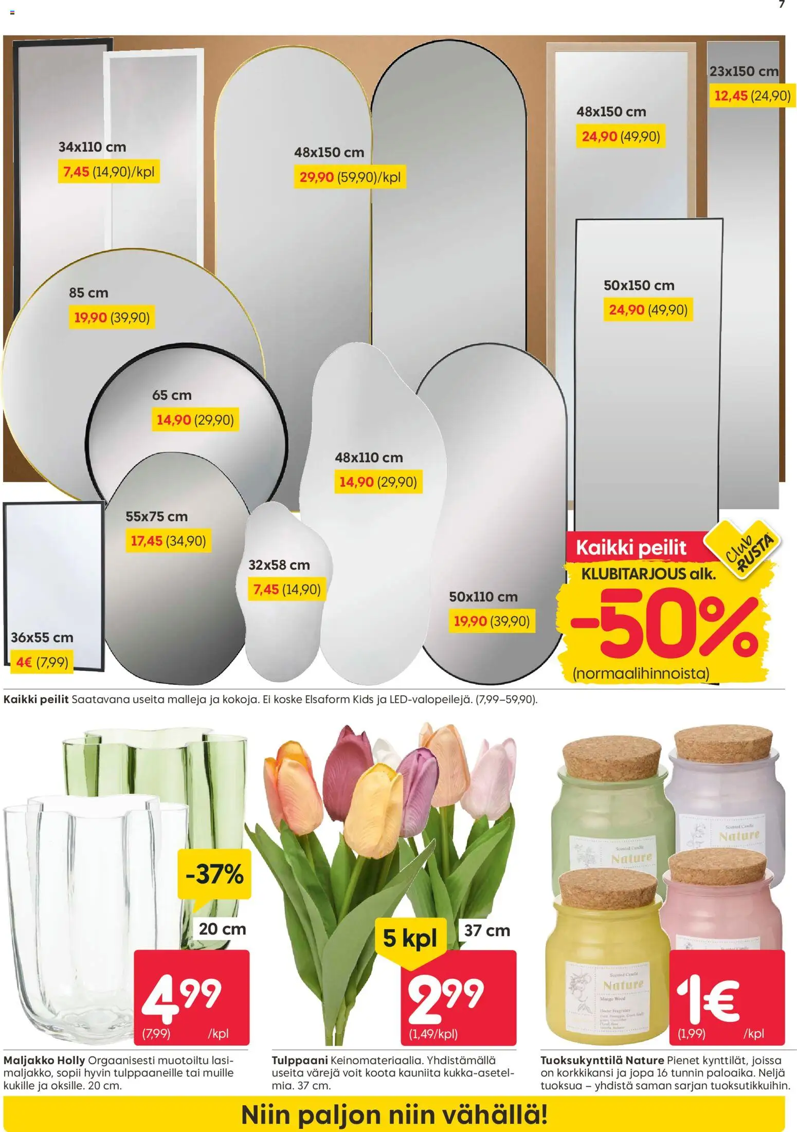 Rusta tarjoukset – voimassa 12.01.2026 alkaen | Sivu: 7 | Tuotteet: Mango, Maljakko