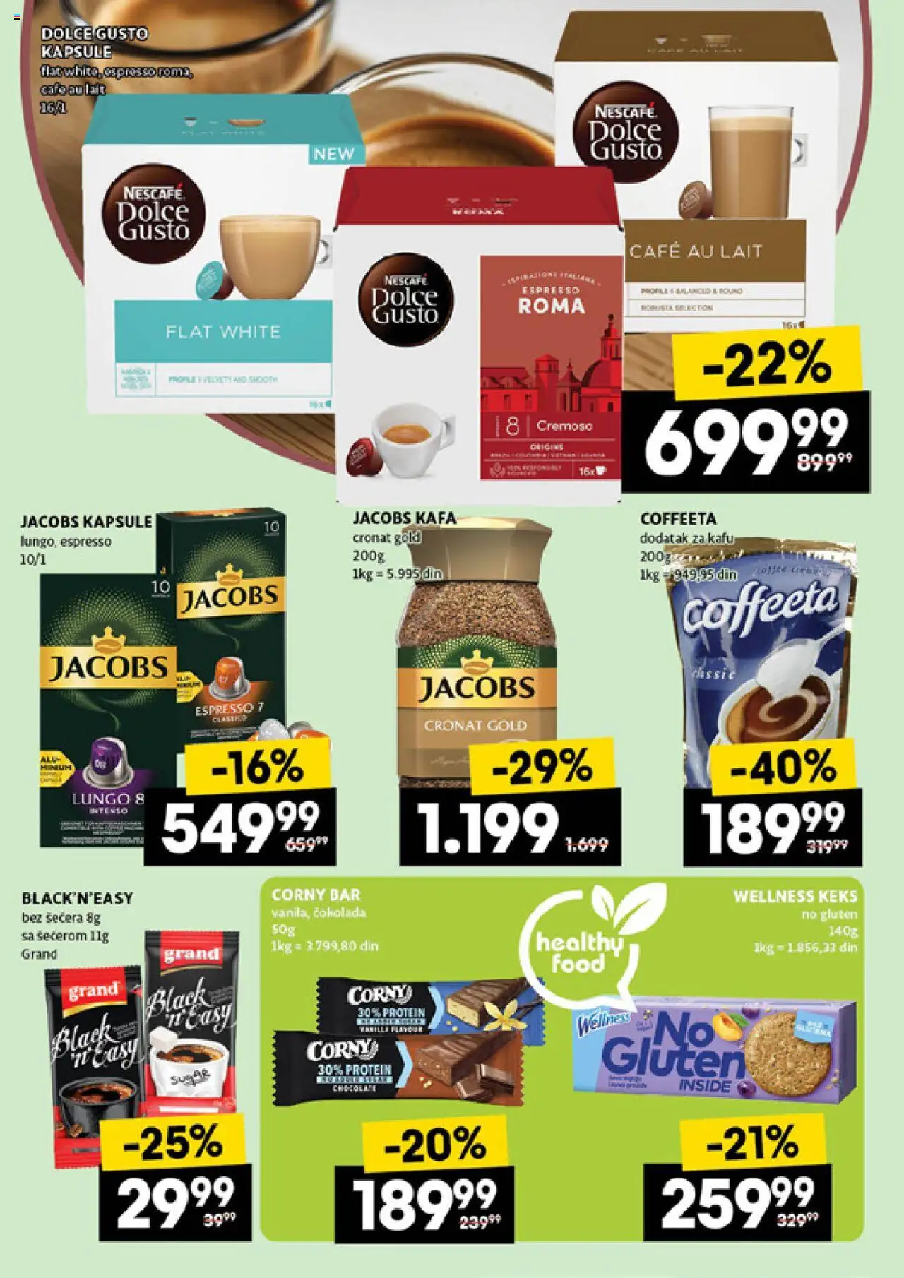 Idea katalog - važi od 21.08.2025 | Strana: 28 | Proizvode: Dolce Gusto, Protein, Keks, Kafa